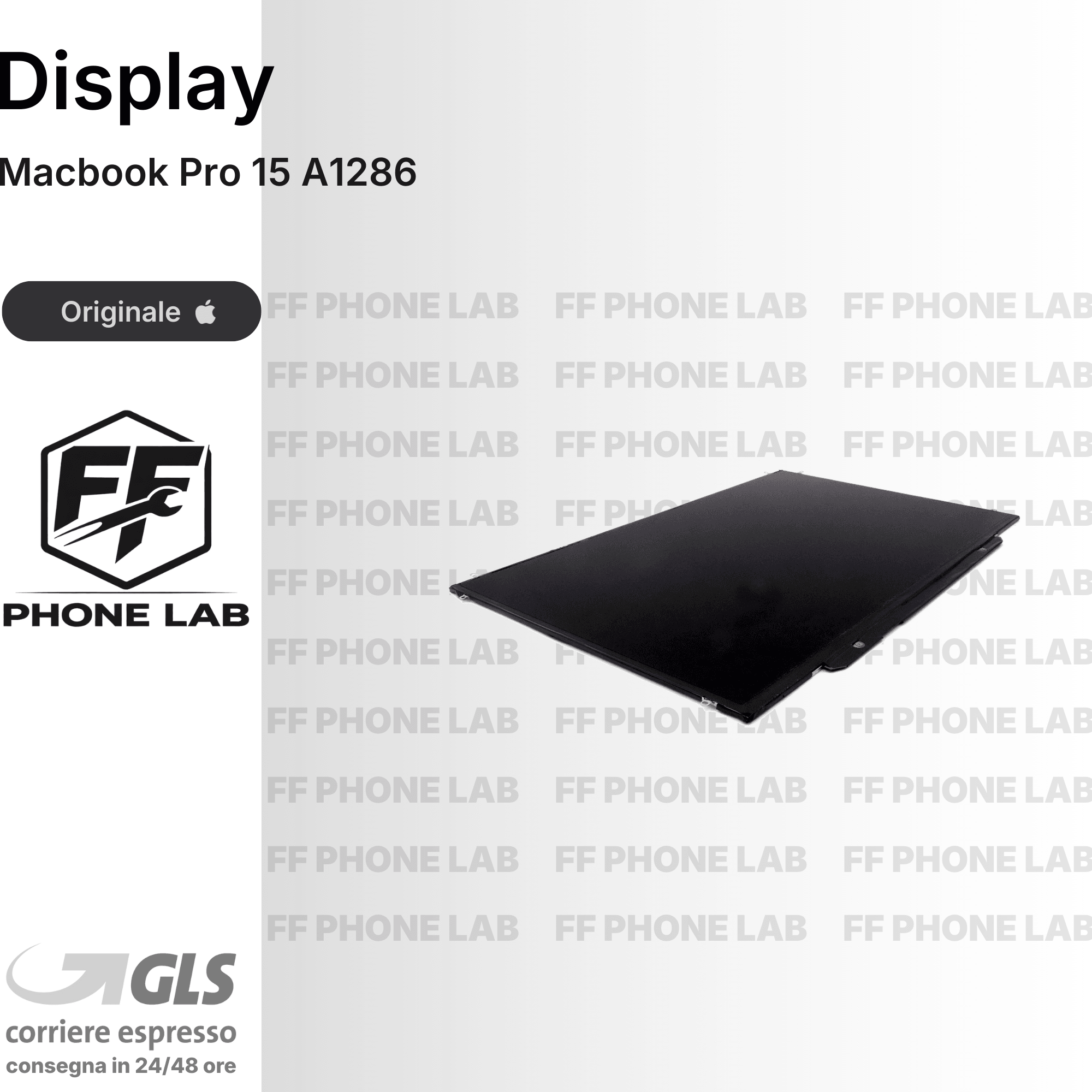 DISPLAY OLED APPLE MACBOOK PRO 15 A1286 RICAMBIO SCHERMO LCD TOUCH VETRO SCREEN