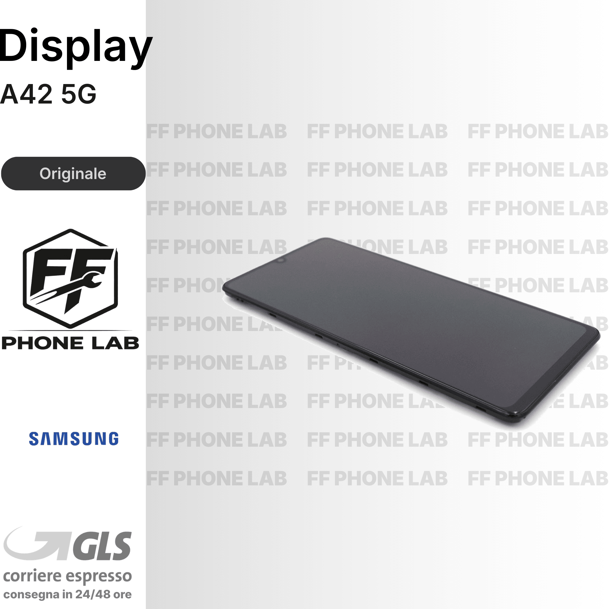 DISPLAY OLED SAMSUNG GALAXY A42 5G SCHERMO COMPLETO CON FRAME SERVICE PACK