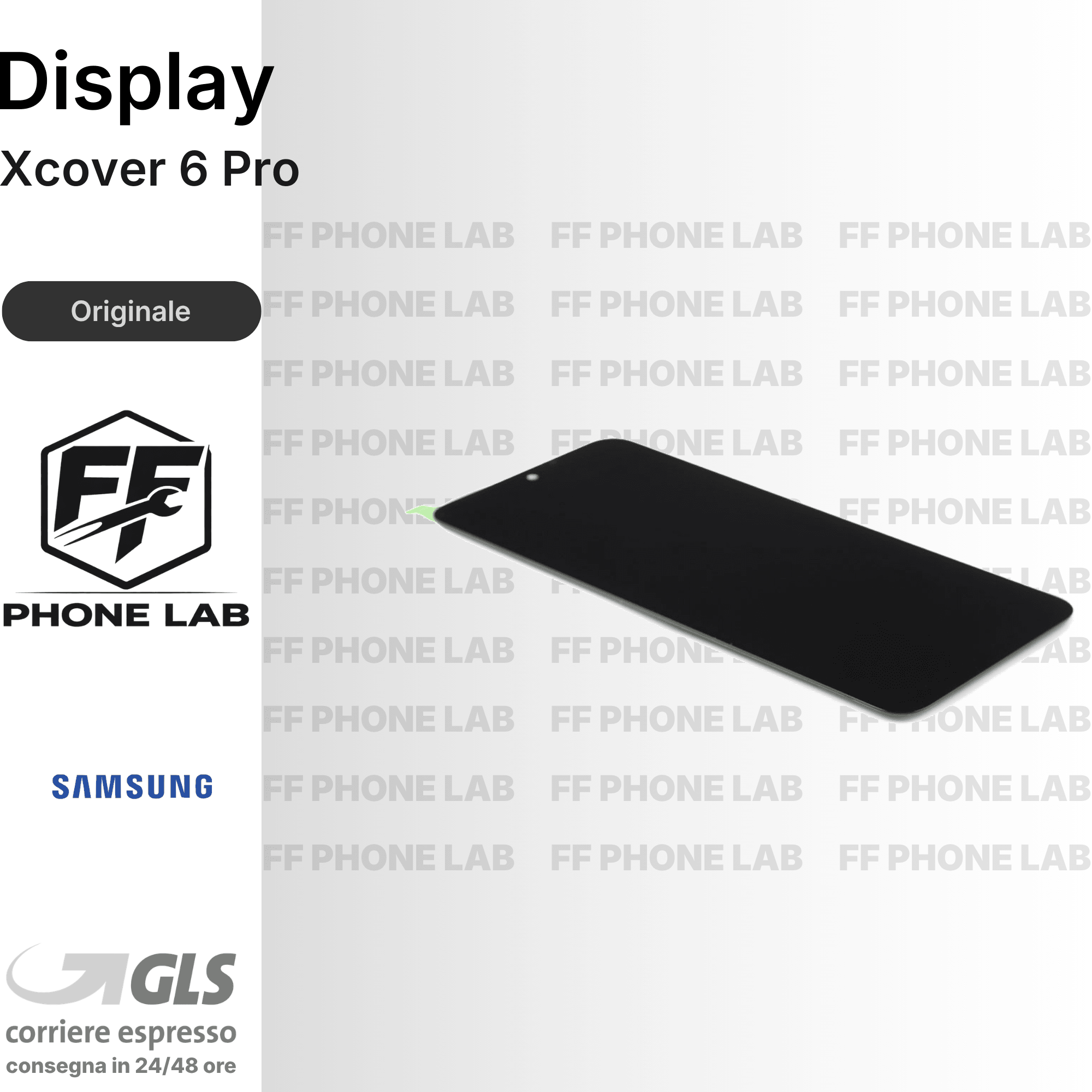 DISPLAY OLED SAMSUNG GALAXY XCOVER 6 PRO SCHERMO COMPLETO CON FRAME SERVICE PACK