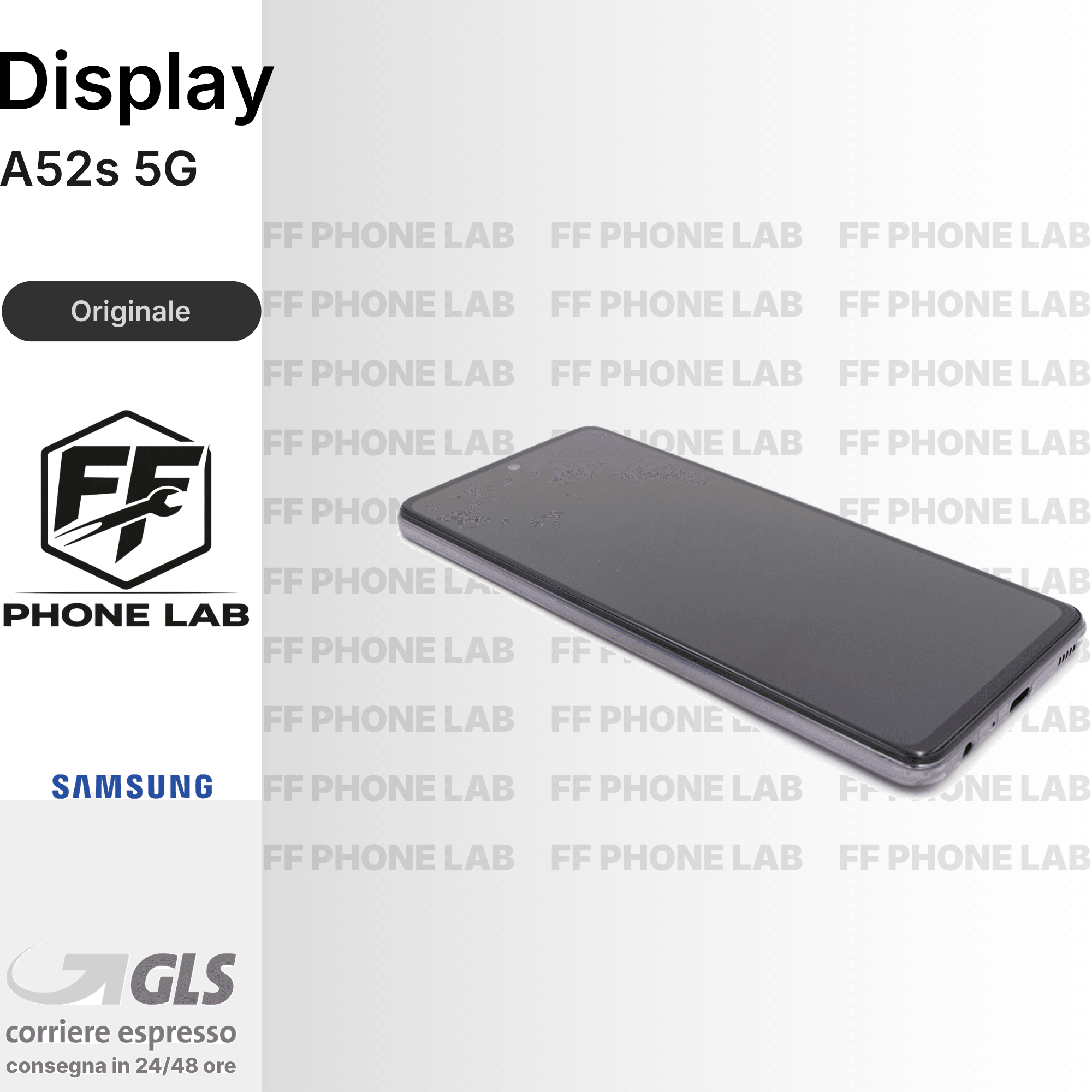 DISPLAY OLED SAMSUNG GALAXY A52S 5G SCHERMO COMPLETO CON FRAME SERVICE PACK