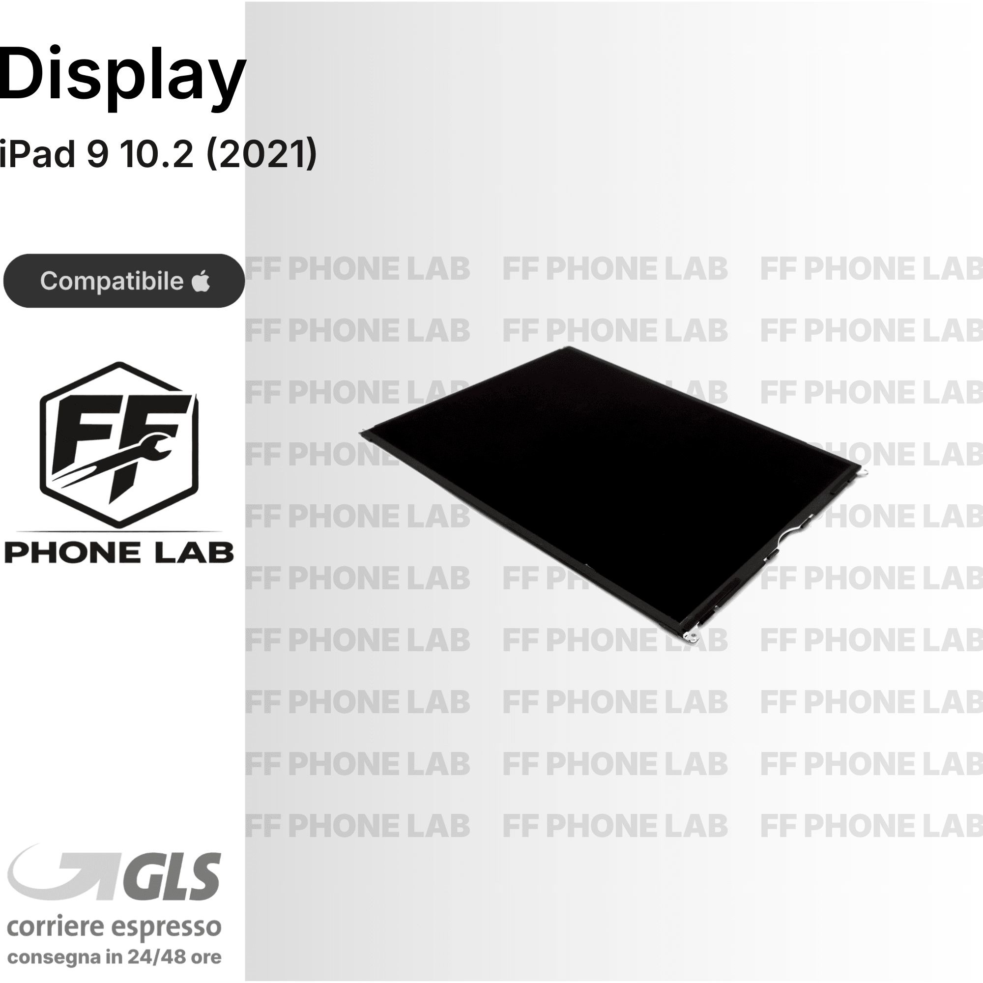 DISPLAY APPLE IPAD 10.2 2021 RICAMBIO SCHERMO LCD TOUCH VETRO SCREEN NUOVO