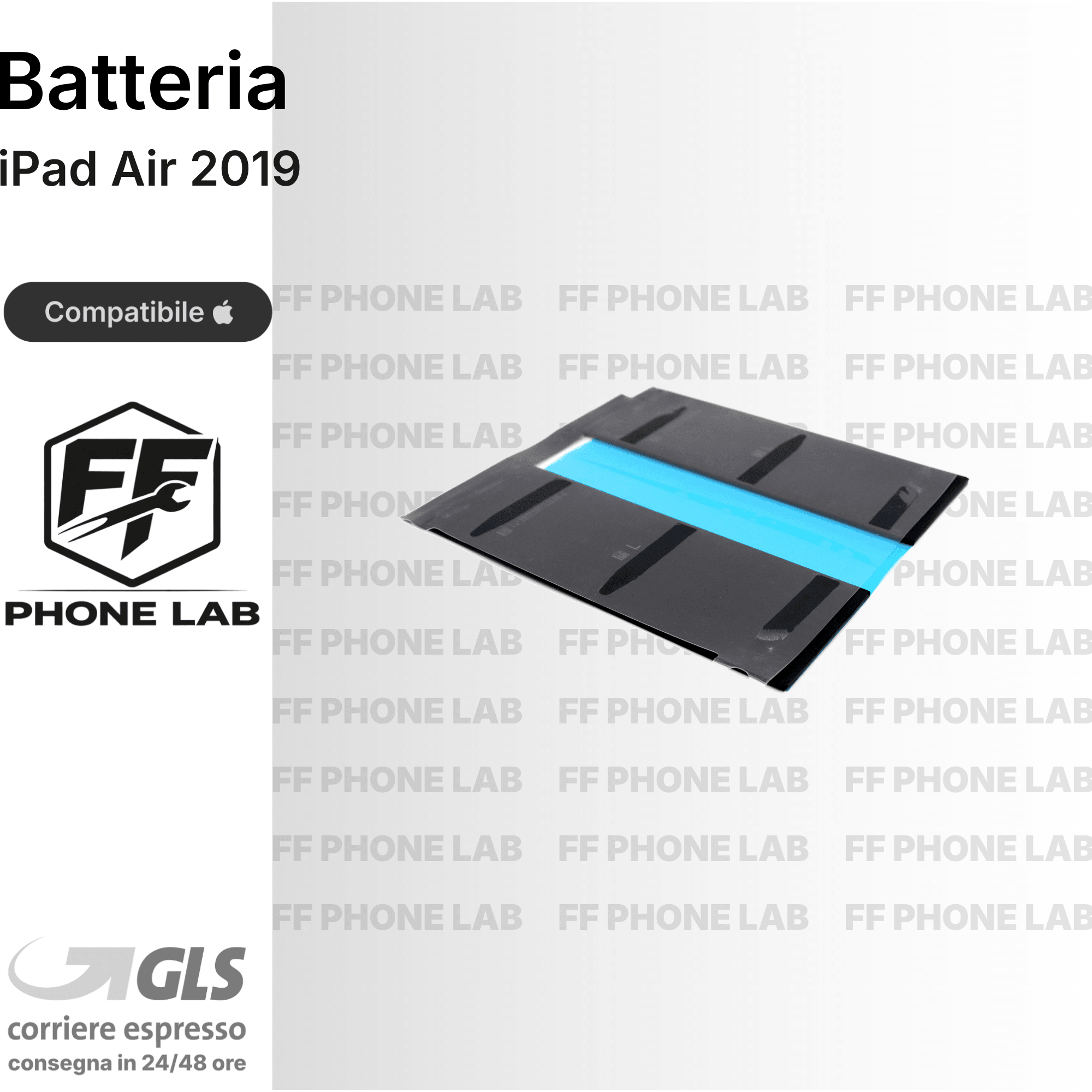 BATTERIA APPLE IPAD AIR 3 2019 RICAMBIO PILA ACCUMULATORE ALTA CAPACITA TESTATA