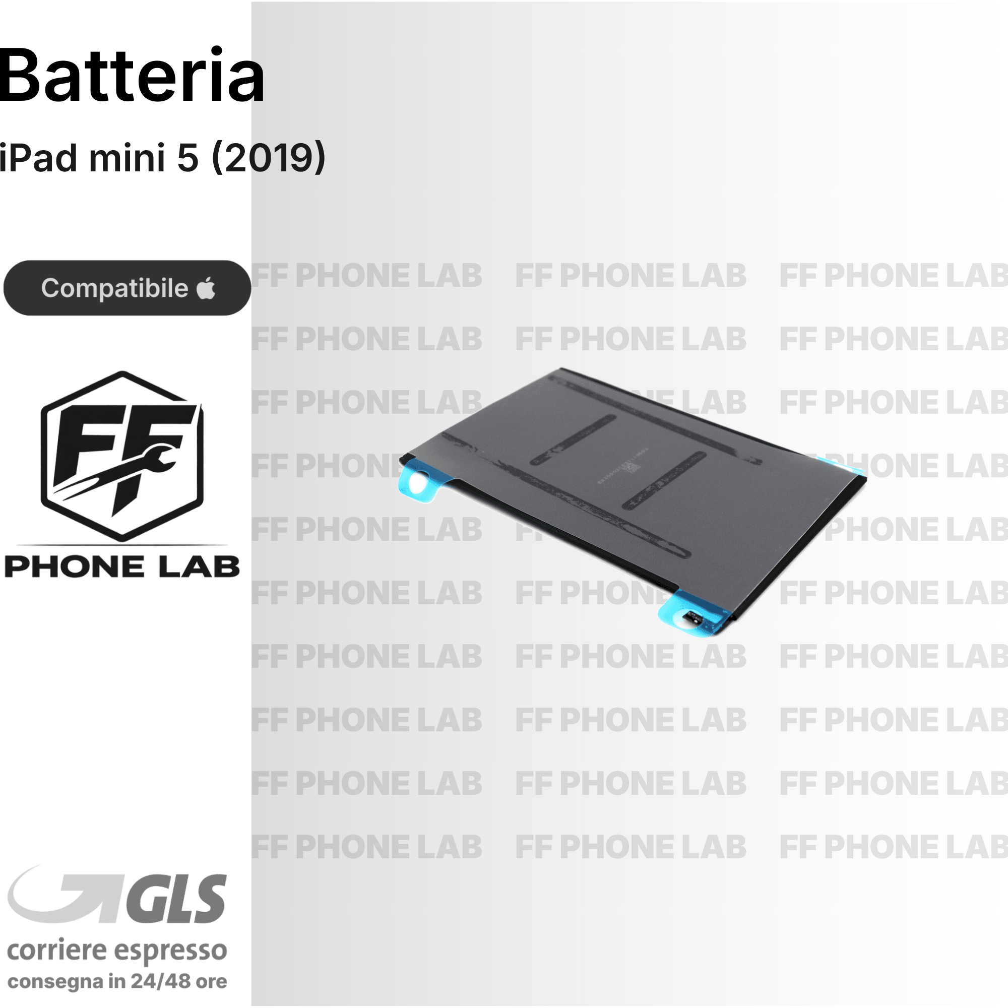 BATTERIA APPLE IPAD MINI 5 RICAMBIO PILA ACCUMULATORE ALTA CAPACITA TESTATA