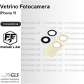 VETRO FOTOCAMERA APPLE IPHONE 11 RICAMBIO LENTE OBIETTIVO POSTERIORE ORIGINALE
