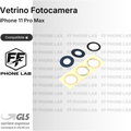 VETRO FOTOCAMERA APPLE IPHONE 11 PRO MAX RICAMBIO LENTE OBIETTIVO POSTERIORE