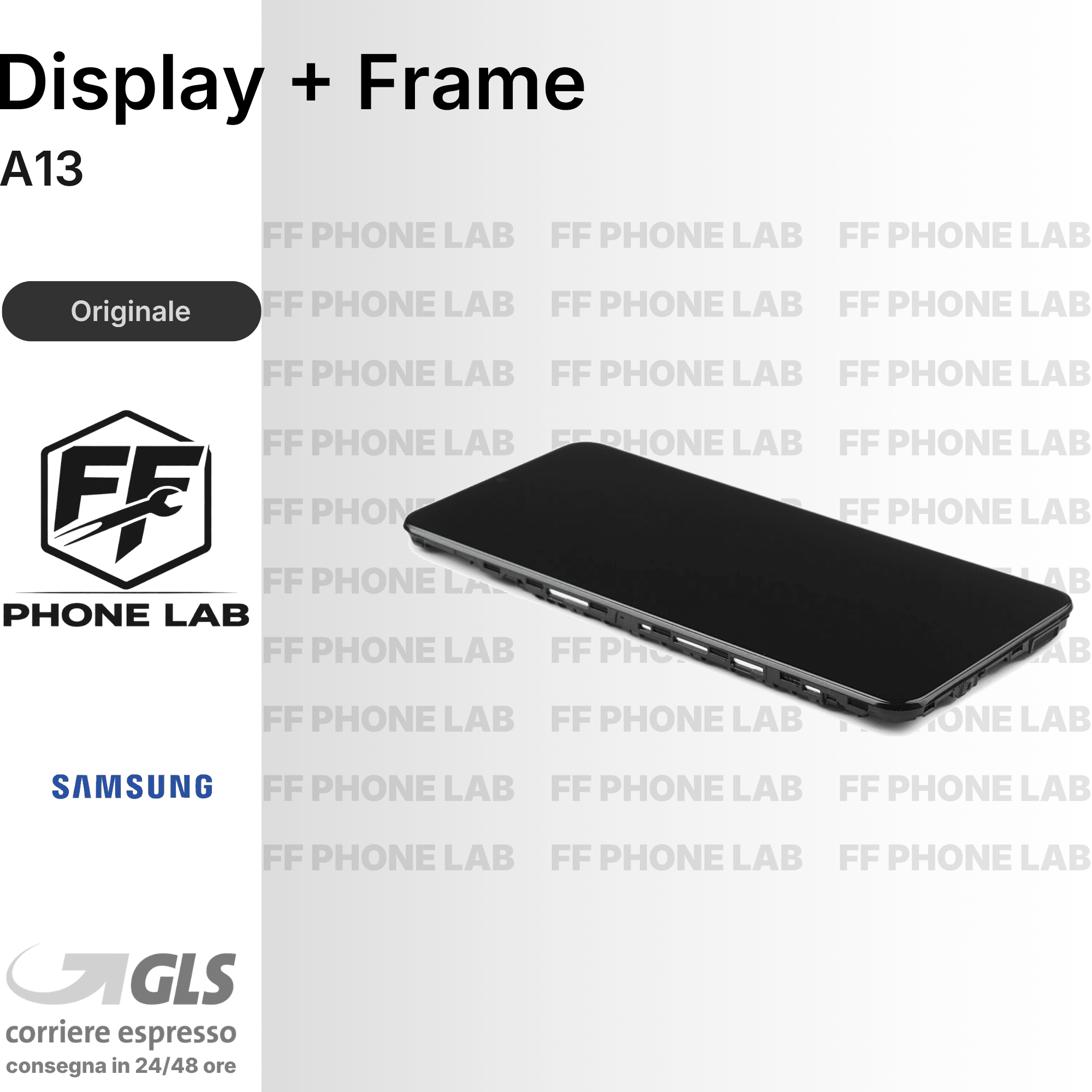 DISPLAY OLED SAMSUNG GALAXY A13 4G SCHERMO COMPLETO CON FRAME SERVICE PACK