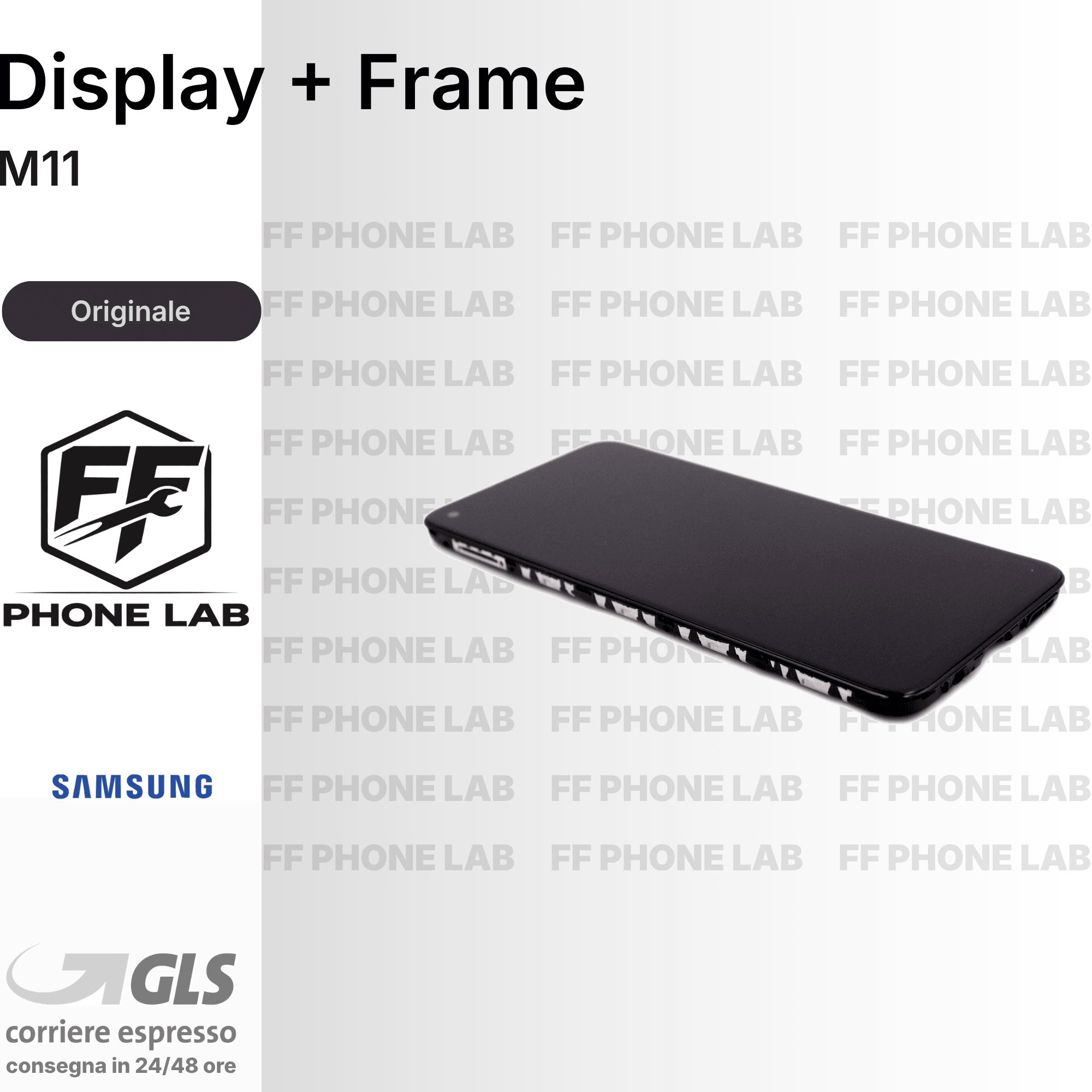 DISPLAY OLED SAMSUNG GALAXY M11 SCHERMO COMPLETO CON FRAME SERVICE PACK