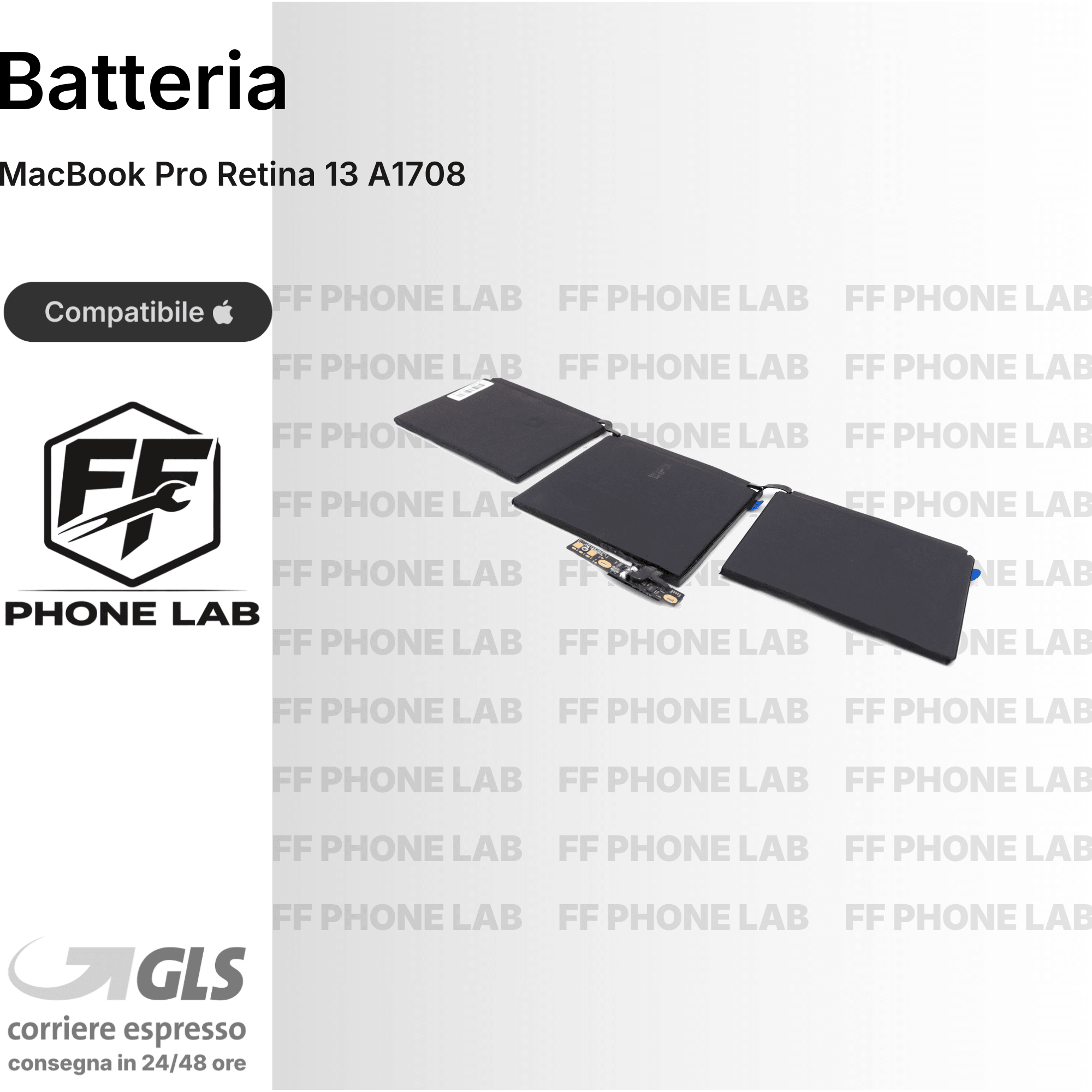 BATTERIA MACBOOK PRO RETINA 13 A1708 RICAMBIO PILA ACCUMULATORE ALTA CAPACITA