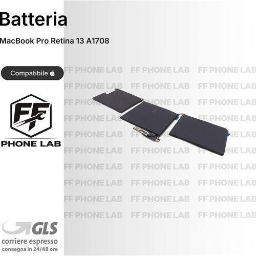 BATTERIA MACBOOK PRO RETINA 13 A1708 RICAMBIO PILA ACCUMULATORE ALTA CAPACITA