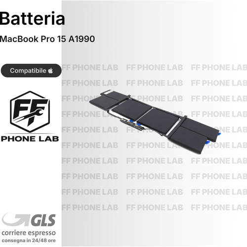 BATTERIA MACBOOK PRO RETINA 15 A1990 RICAMBIO PILA ACCUMULATORE ALTA CAPACITA