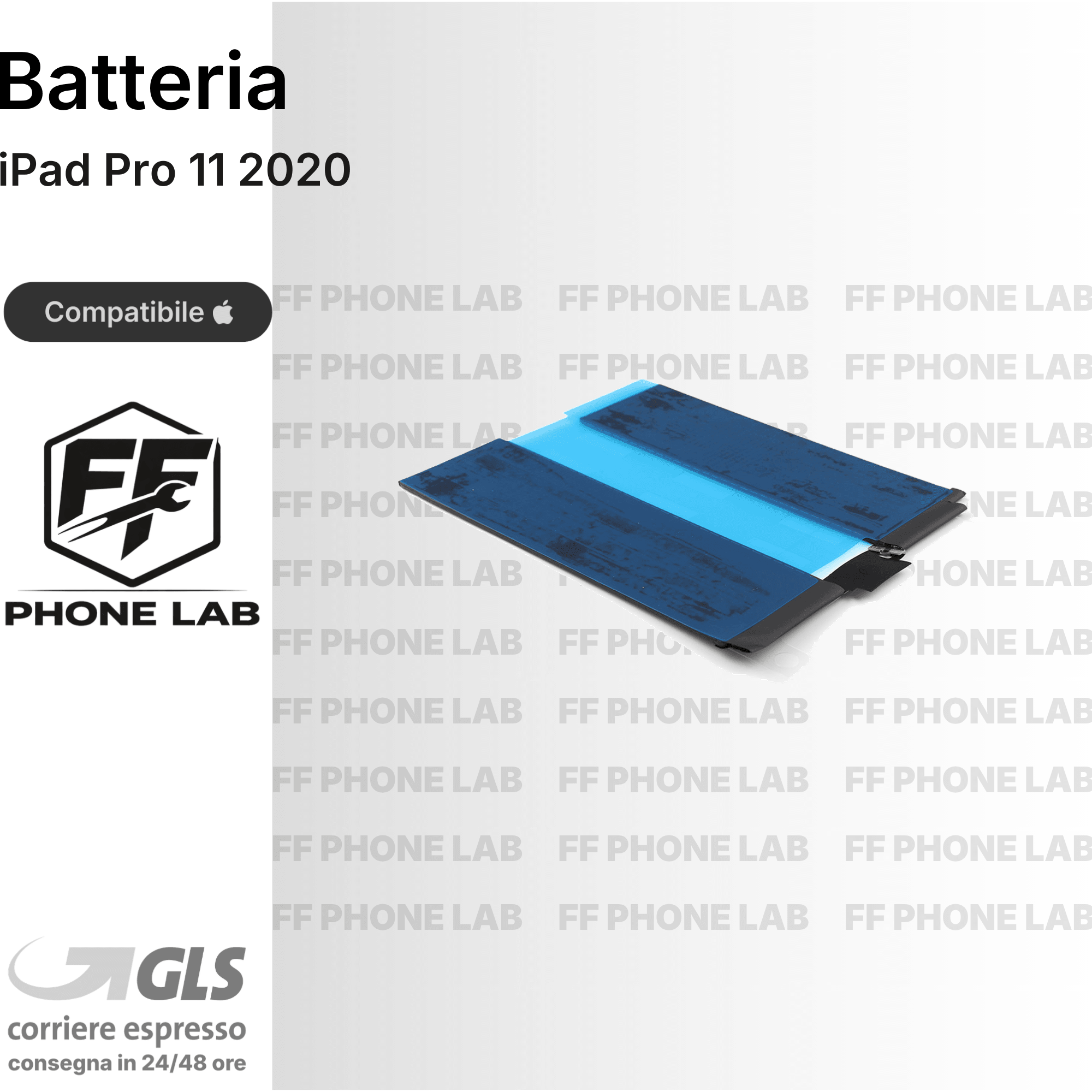 BATTERIA APPLE IPAD PRO 11 2020 RICAMBIO PILA ACCUMULATORE ALTA CAPACITA TESTATA