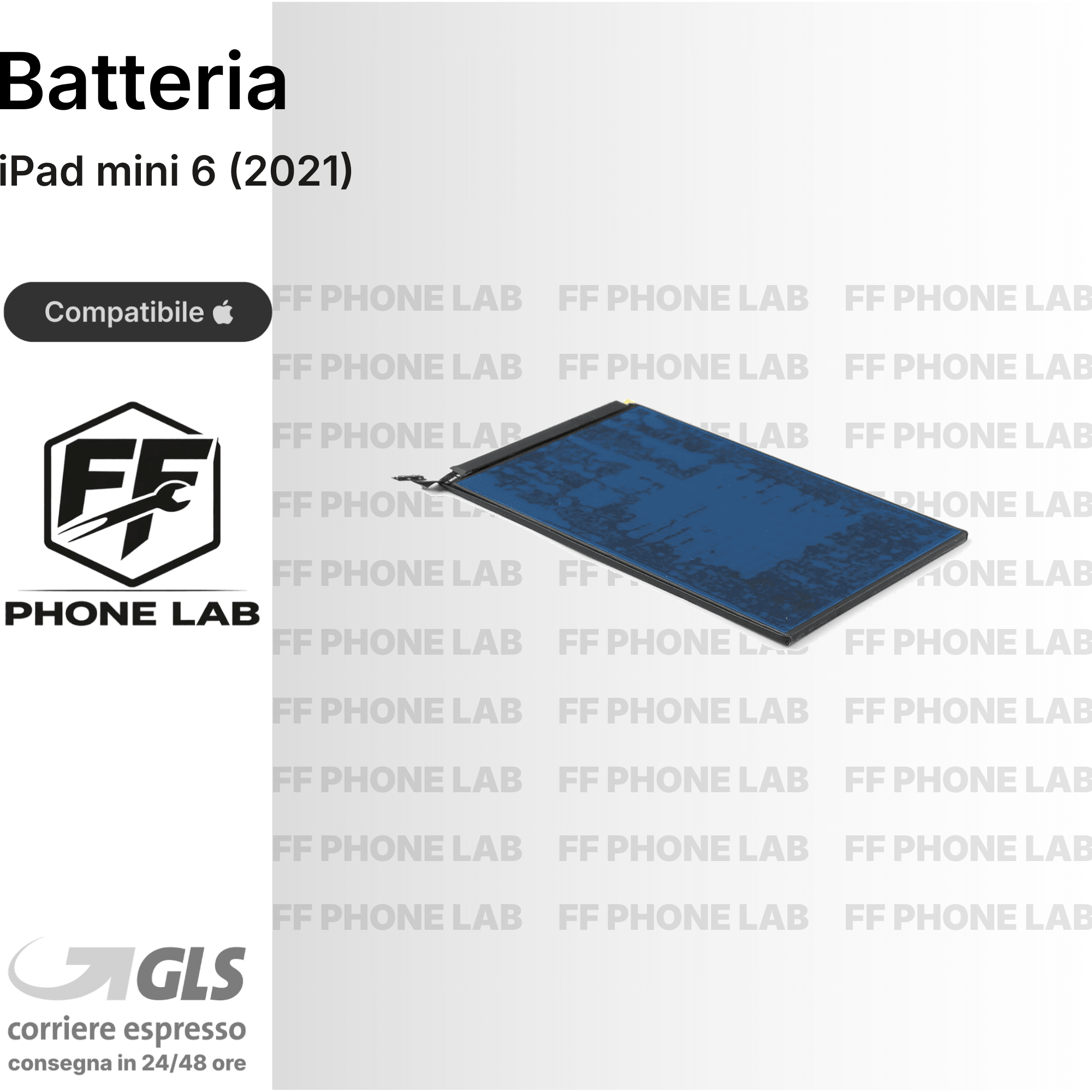 BATTERIA APPLE IPAD MINI 6 2021 RICAMBIO PILA ACCUMULATORE ALTA CAPACITA TESTATA
