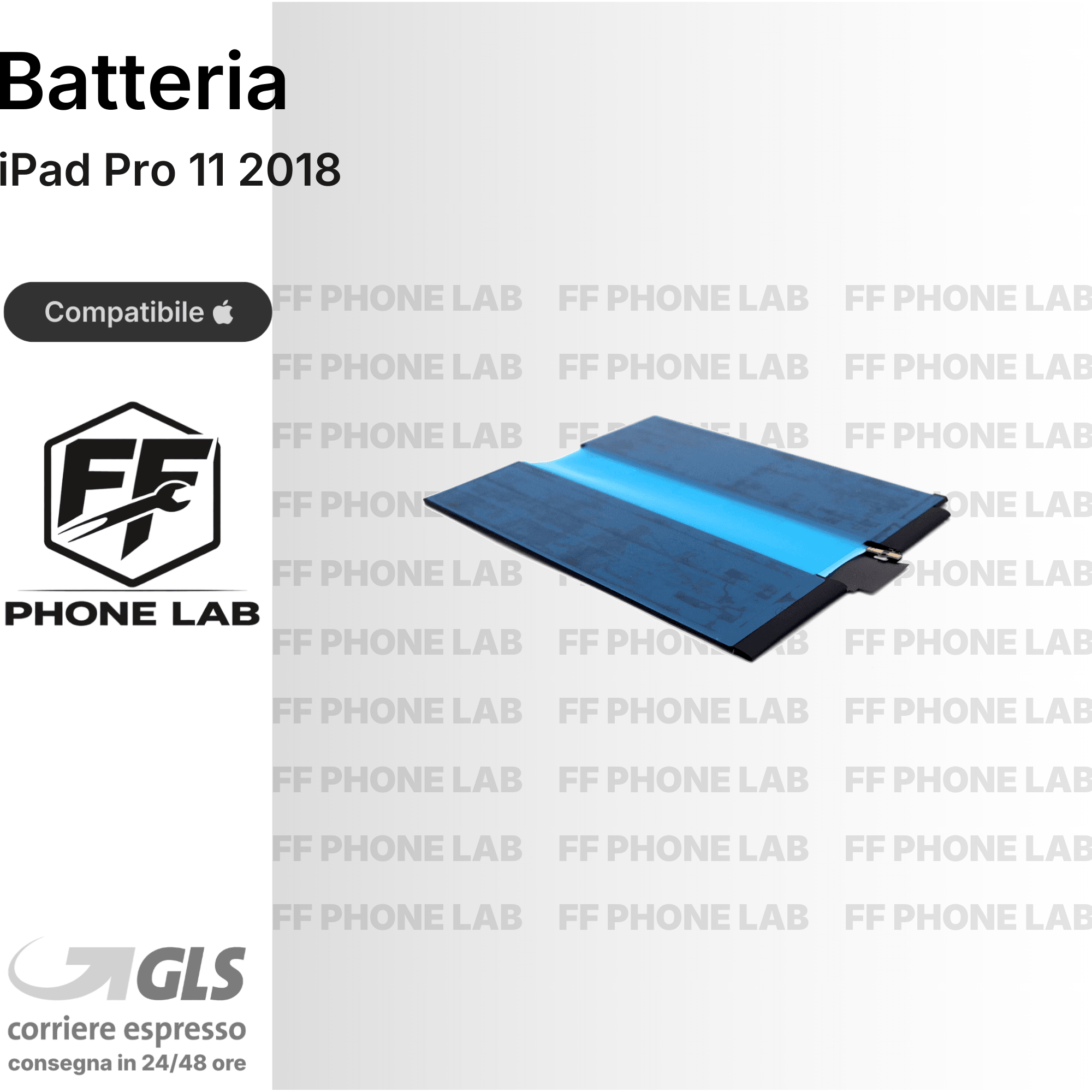 BATTERIA APPLE IPAD PRO 11 2018 RICAMBIO PILA ACCUMULATORE ALTA CAPACITA TESTATA