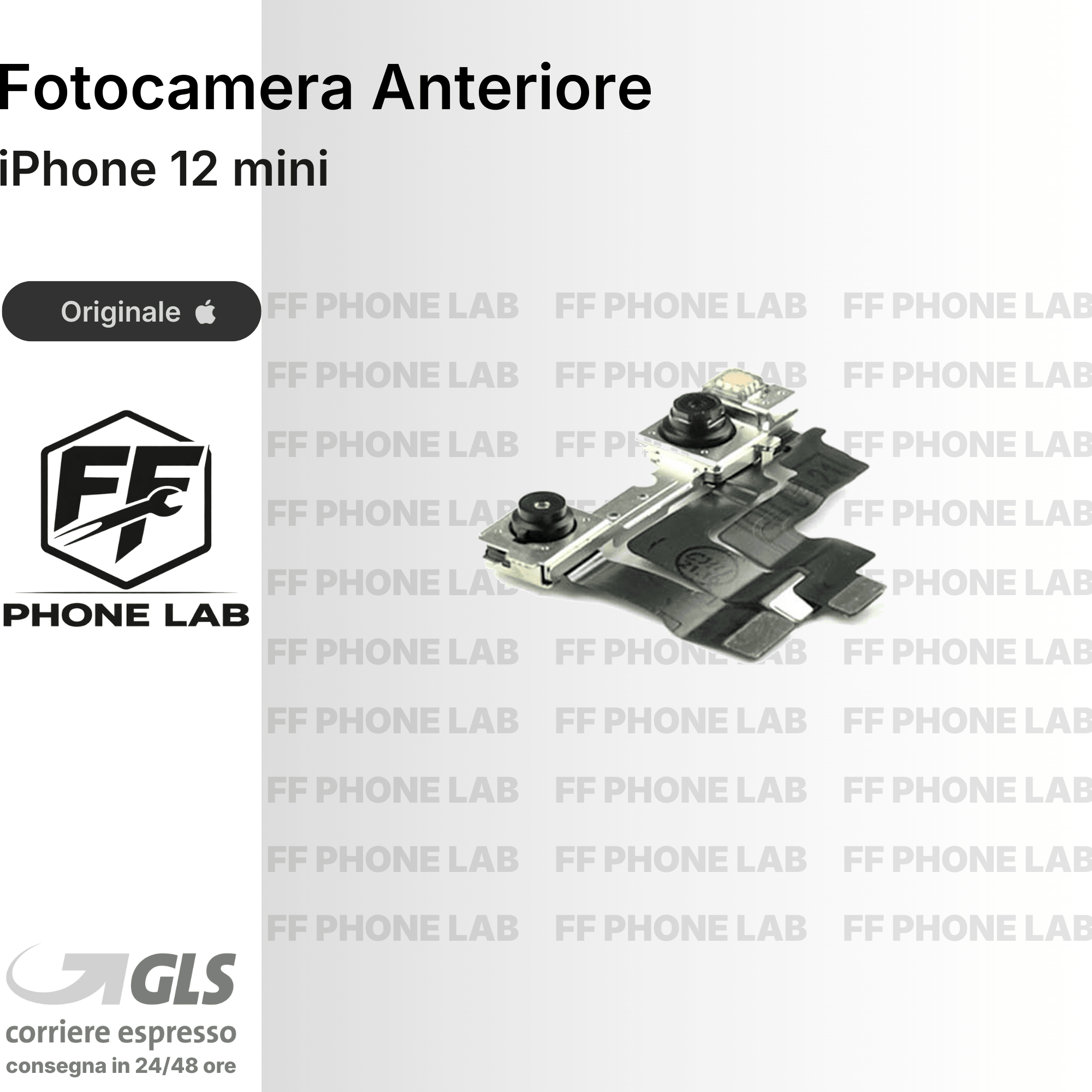 FOTOCAMERA ANTERIORE APPLE IPHONE 12 MINI PULLED SENZA FACE ID RICAMBIO