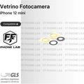 VETRO FOTOCAMERA APPLE IPHONE 12 MINI RICAMBIO LENTE OBIETTIVO POSTERIORE NUOVO
