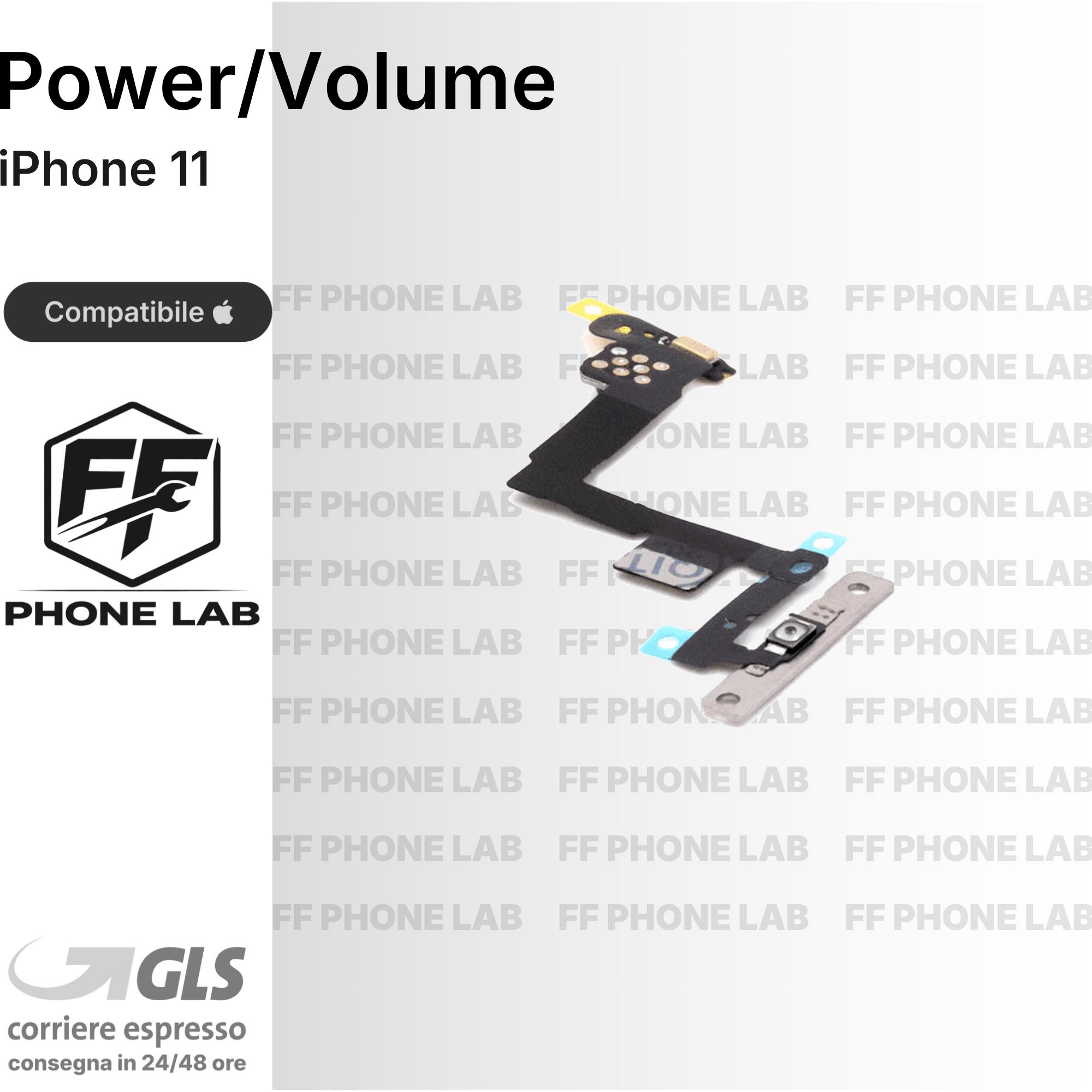 FLAT TASTO ACCENSIONE APPLE IPHONE 11 POWER FLEX RICAMBIO