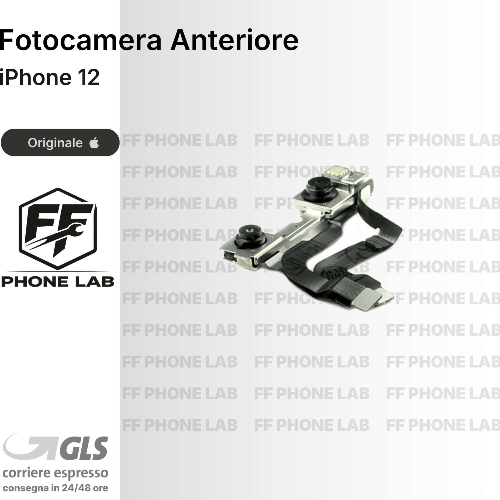 FOTOCAMERA ANTERIORE APPLE IPHONE 12 PULLED SENZA FACE ID RICAMBIO