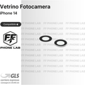 VETRO FOTOCAMERA APPLE IPHONE 14 RICAMBIO LENTE OBIETTIVO POSTERIORE ORIGINALE