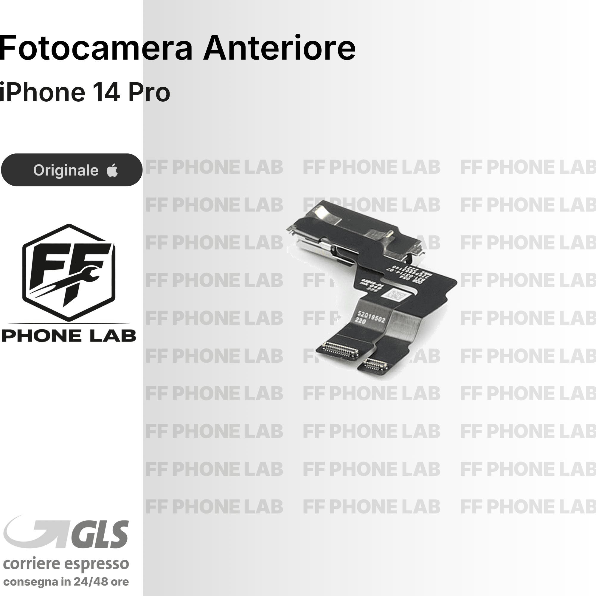 FOTOCAMERA ANTERIORE APPLE IPHONE 14 PRO PULLED SENZA FACE ID RICAMBIO