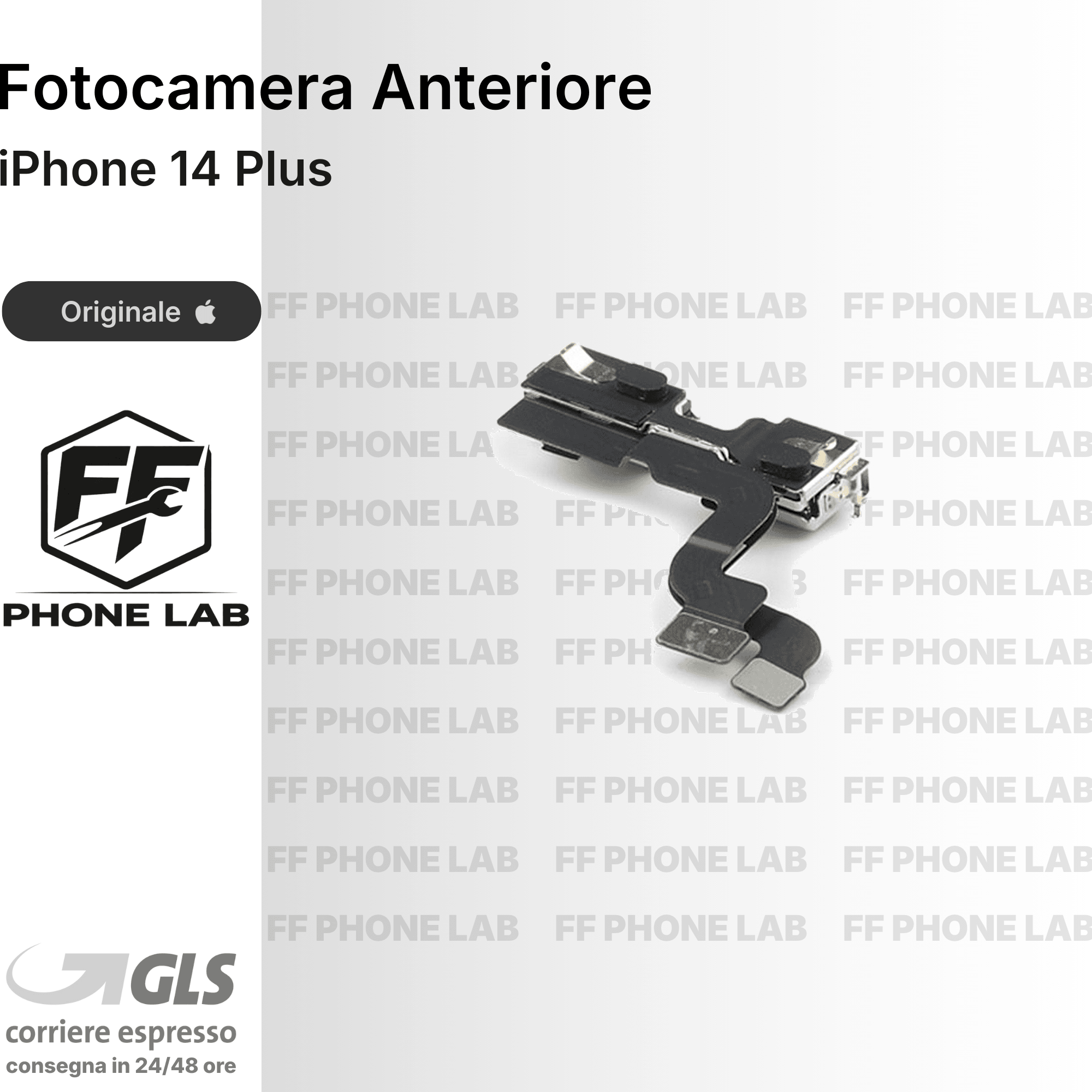 FOTOCAMERA ANTERIORE APPLE IPHONE 14 PLUS PULLED SENZA FACE ID RICAMBIO