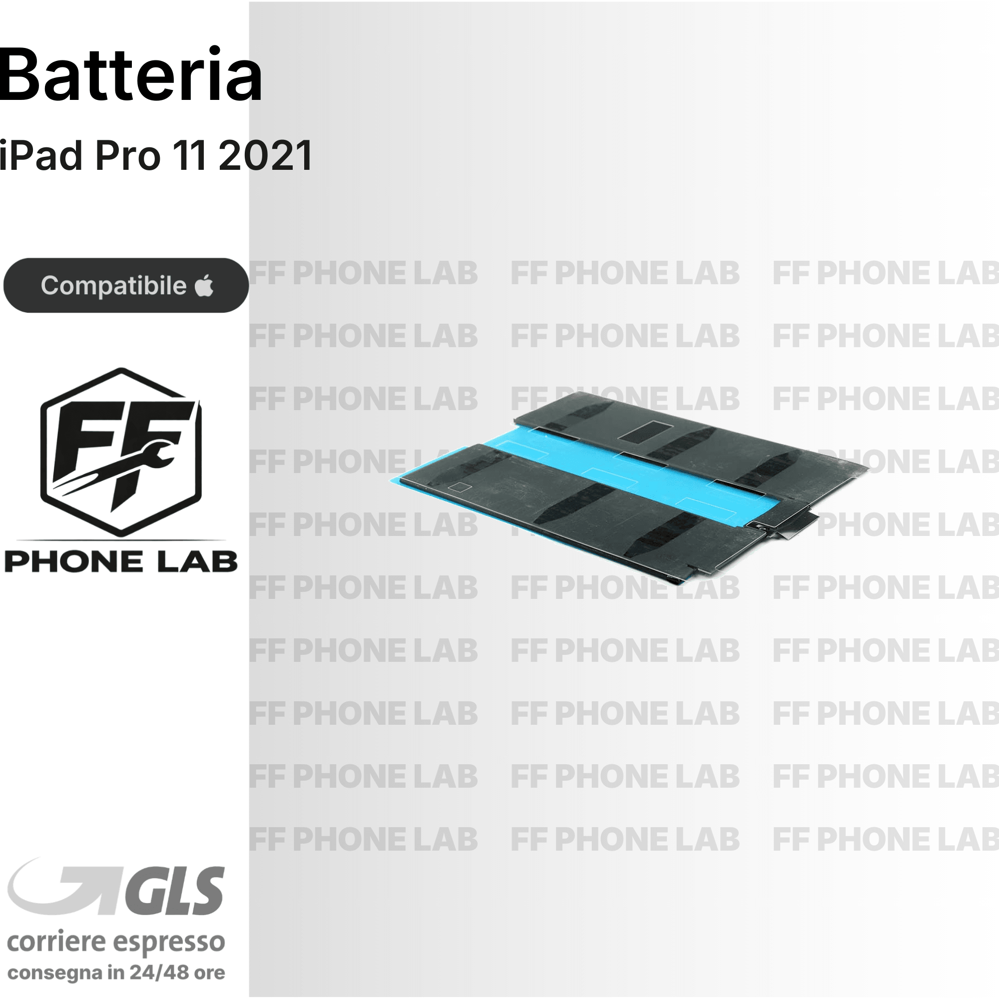 BATTERIA APPLE IPAD PRO 11 2021 RICAMBIO PILA ACCUMULATORE ALTA CAPACITA TESTATA