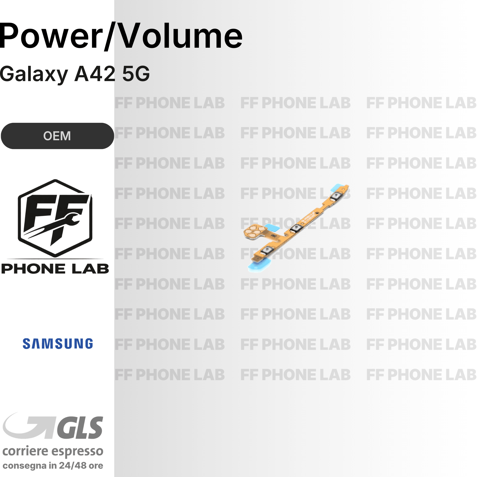 FLAT TASTI ACCENSIONE E VOLUME SAMSUNG GALAXY A42 POWER VOLUME FLEX RICAMBIO