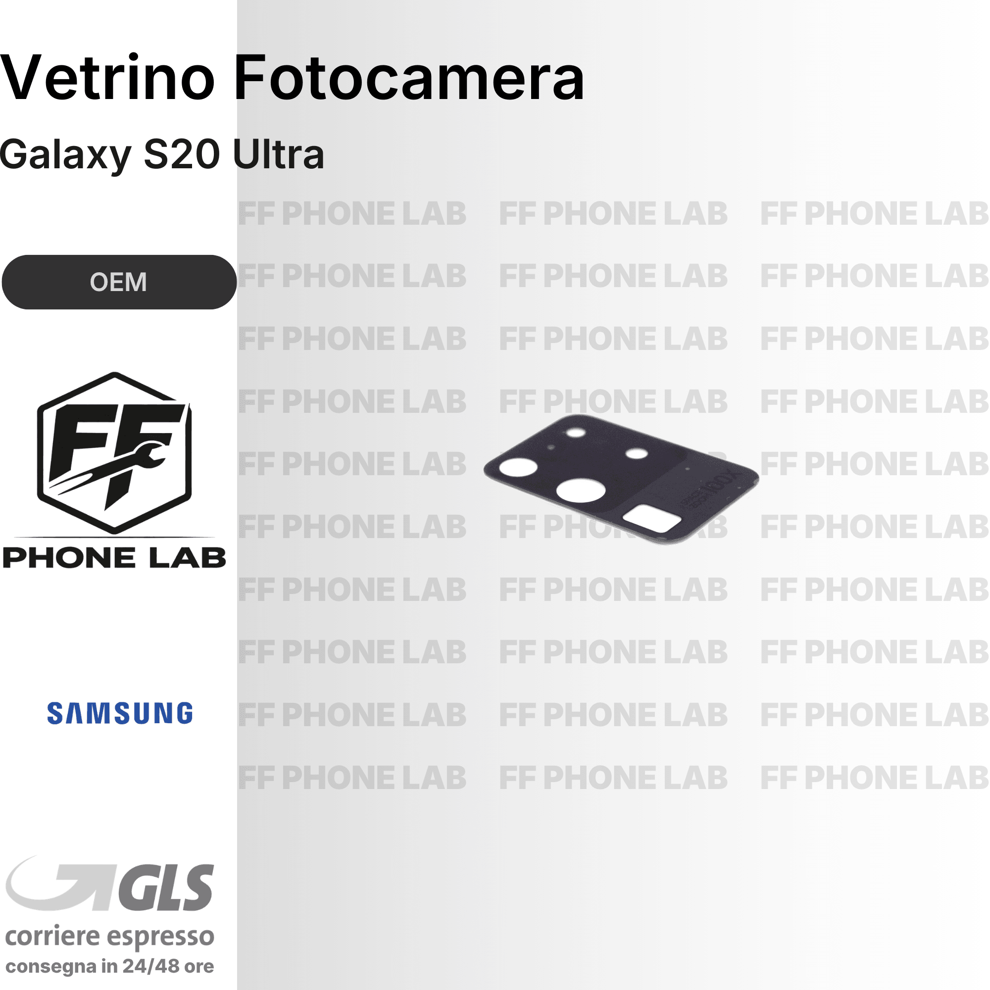 VETRO FOTOCAMERA SAMSUNG GALAXY S20 ULTRA RICAMBIO LENTE OBIETTIVO POSTERIORE