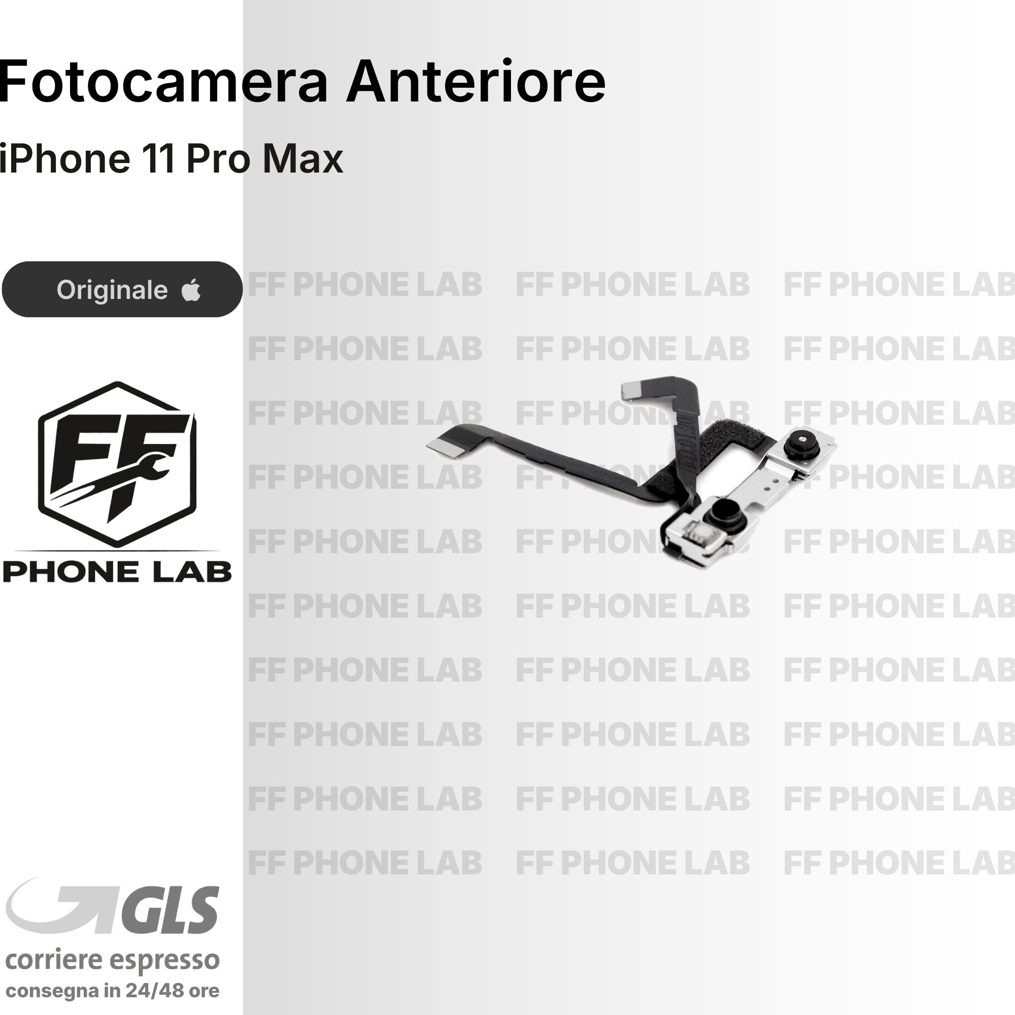 FOTOCAMERA ANTERIORE APPLE IPHONE 11 PRO MAX PULLED SENZA FACE ID RICAMBIO