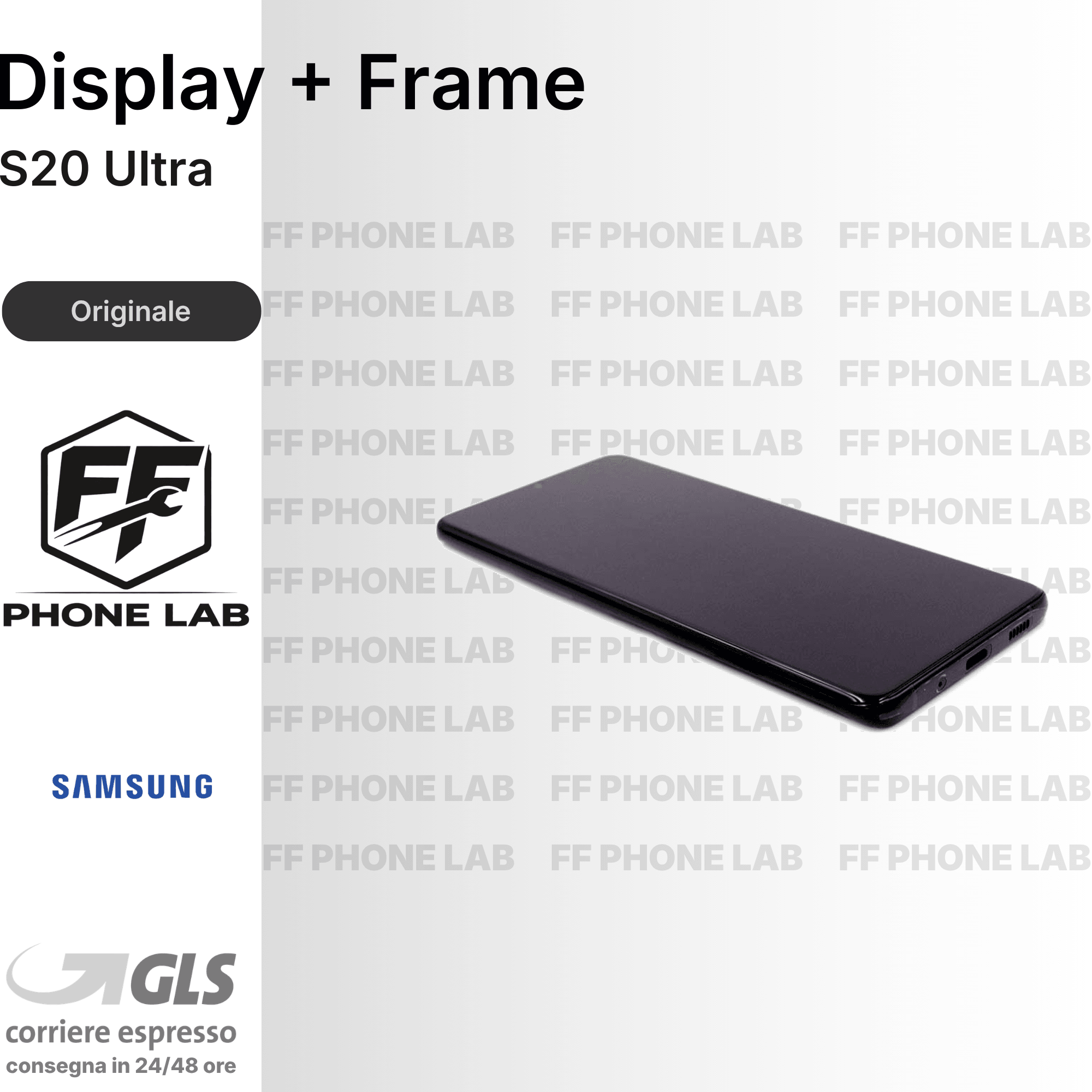 DISPLAY OLED SAMSUNG GALAXY S20 ULTRA SCHERMO COMPLETO CON FRAME SERVICE PACK
