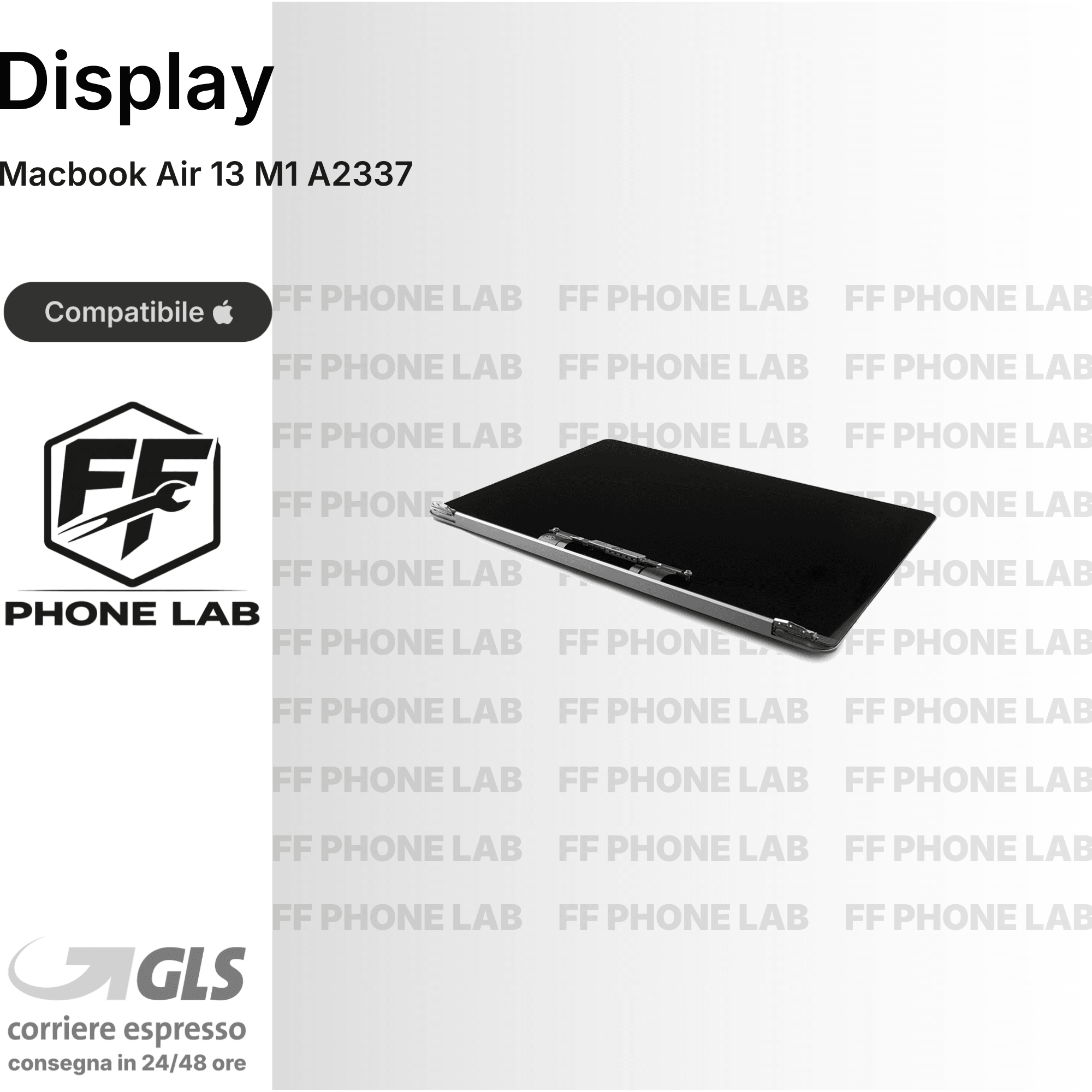 DISPLAY MACBOOK AIR 13 M1 RICAMBIO SCHERMO LCD RETINA SCREEN PER RIPARAZIONE