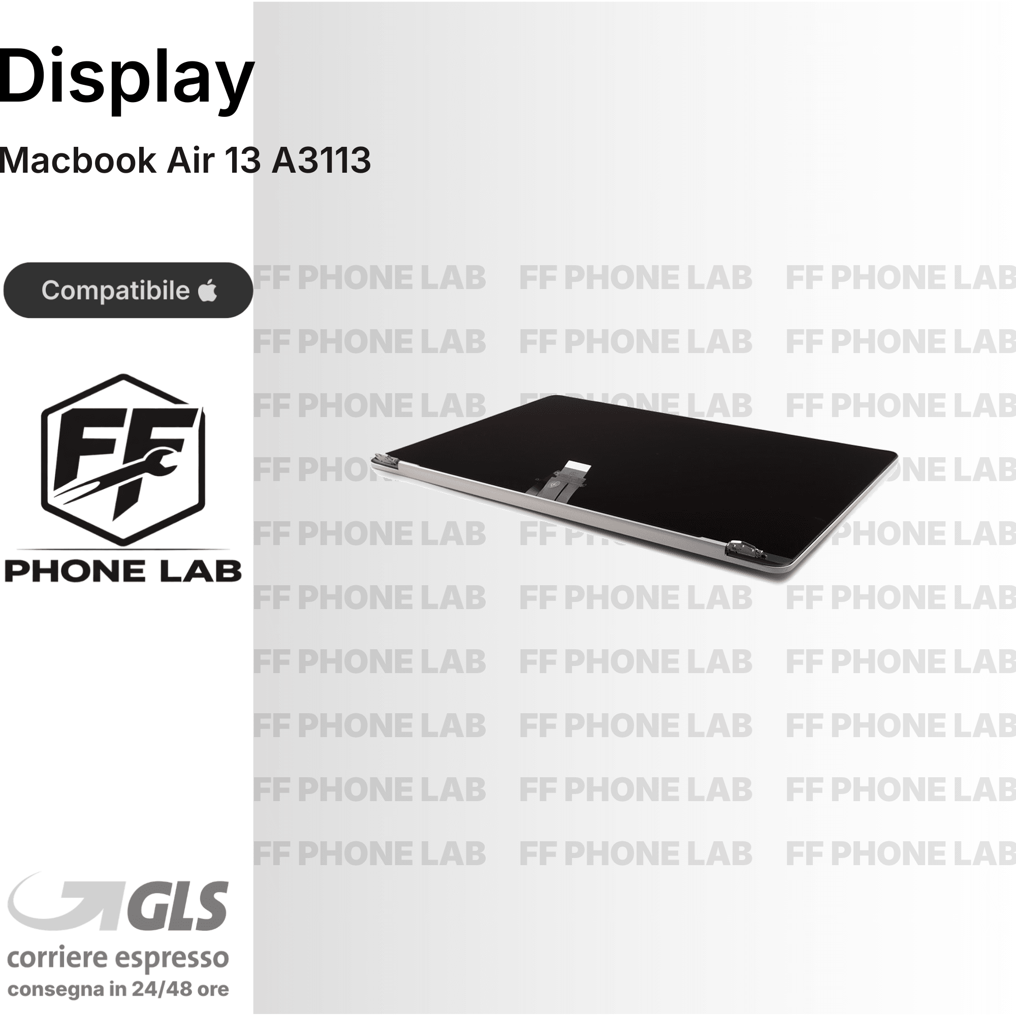 DISPLAY MACBOOK AIR 13 A3113 RICAMBIO SCHERMO LCD RETINA SCREEN PER RIPARAZIONE