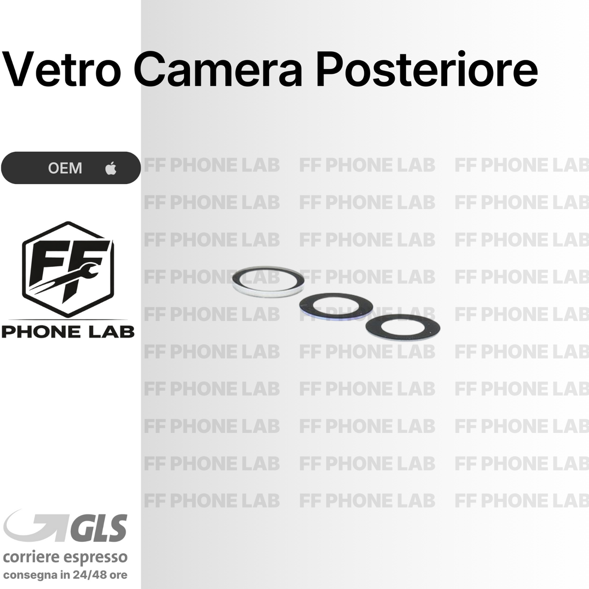 Vetrino fotocamera per iPhone 15 Pro — OEM