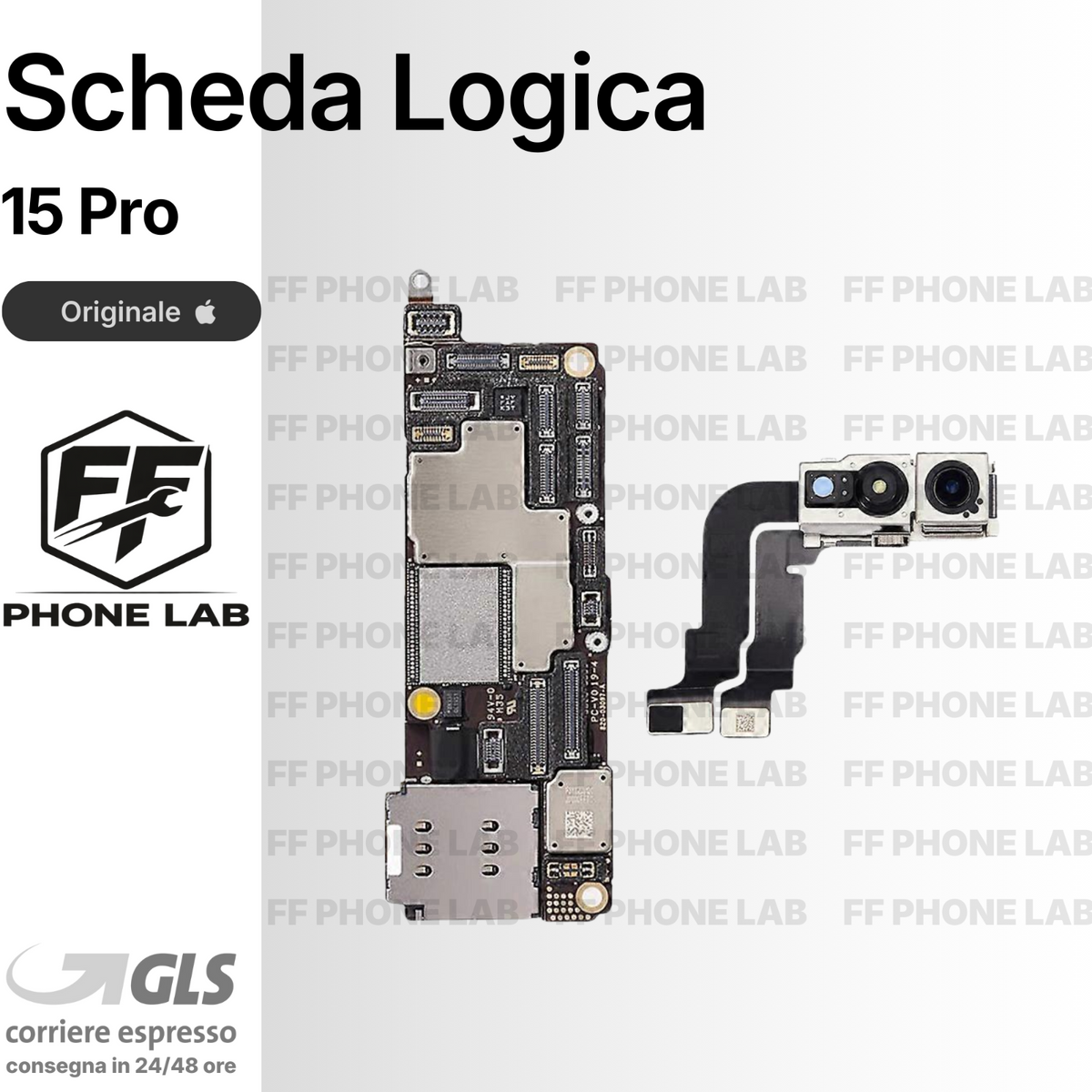 Scheda madre per iPhone 15 Pro 128 GB — Originale (pulled), Face ID, no iCloud