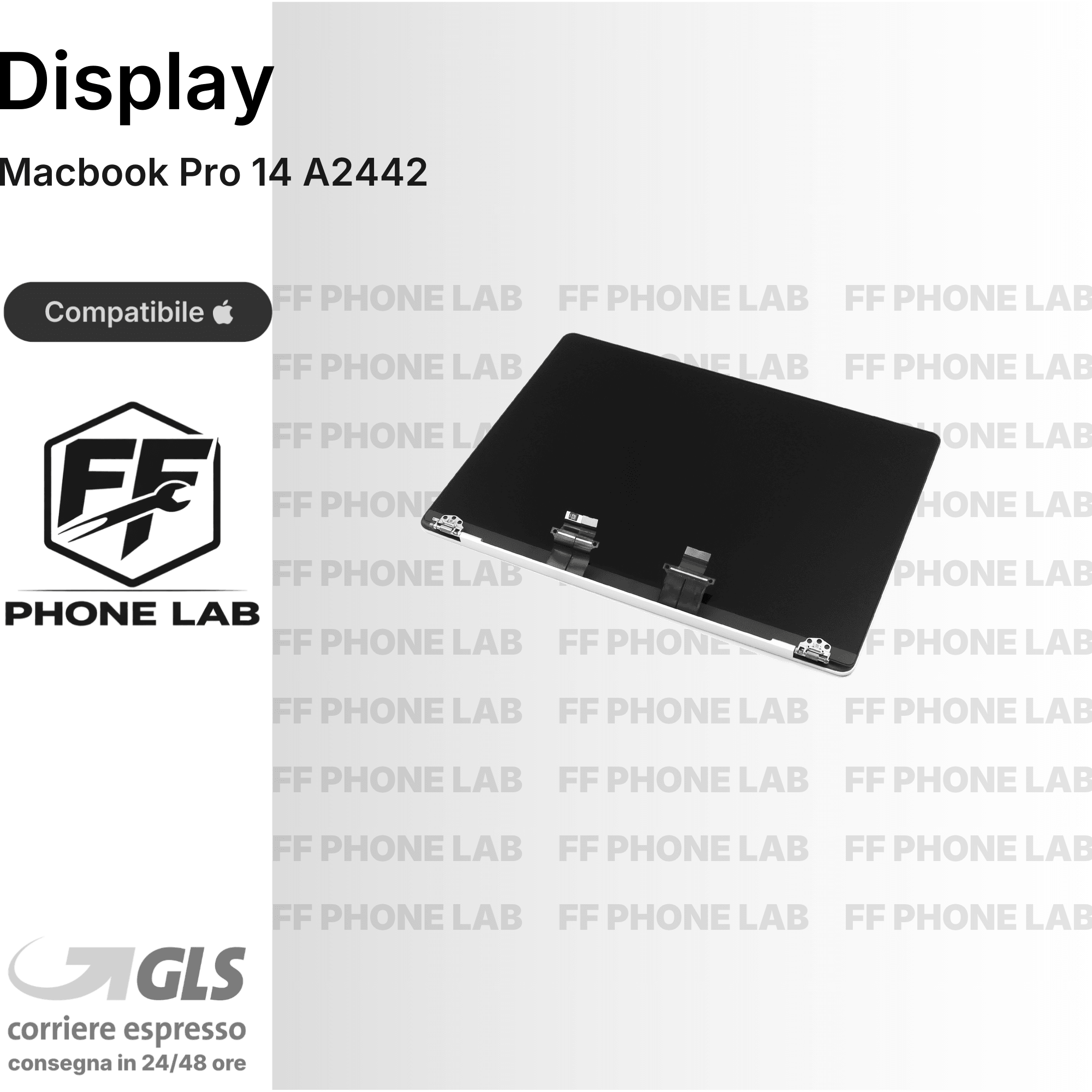 DISPLAY MACBOOK PRO 14 A2442 RICAMBIO SCHERMO LCD RETINA SCREEN PER RIPARAZIONE