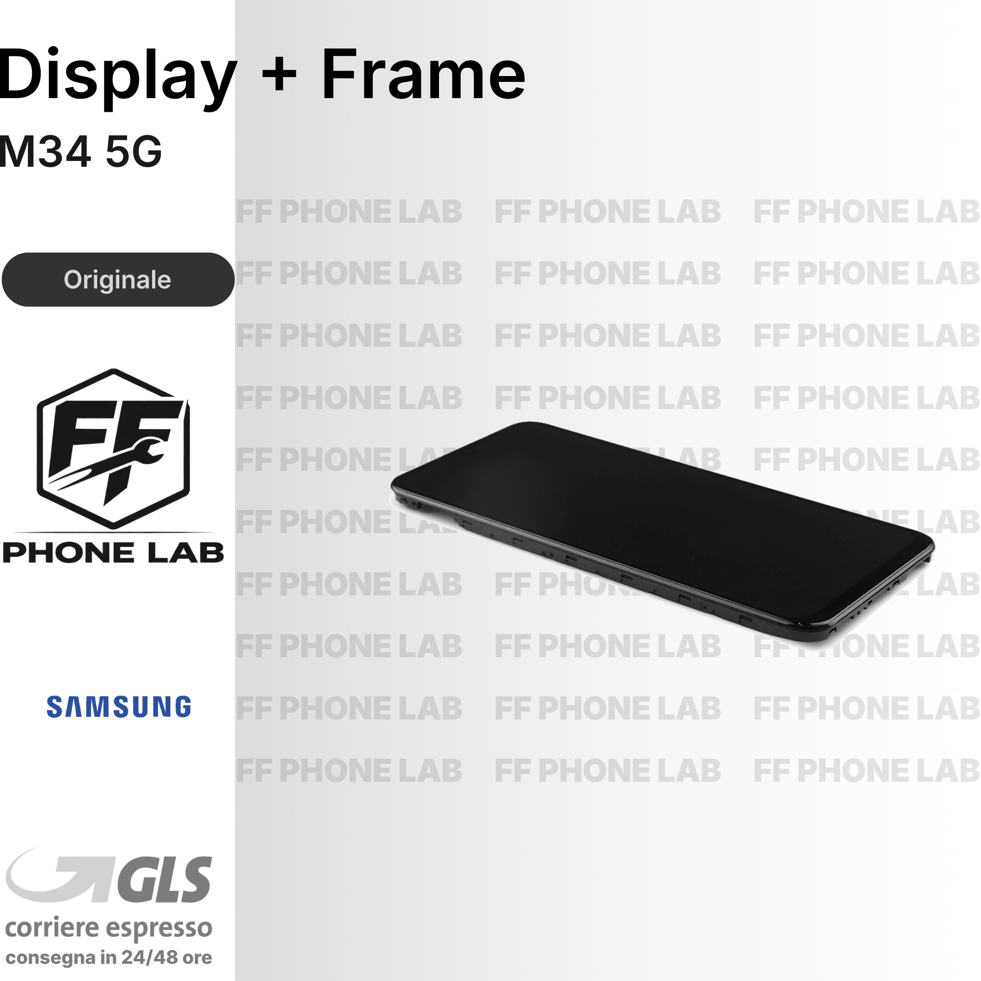 DISPLAY OLED SAMSUNG GALAXY M34 5G SCHERMO COMPLETO CON FRAME SERVICE PACK