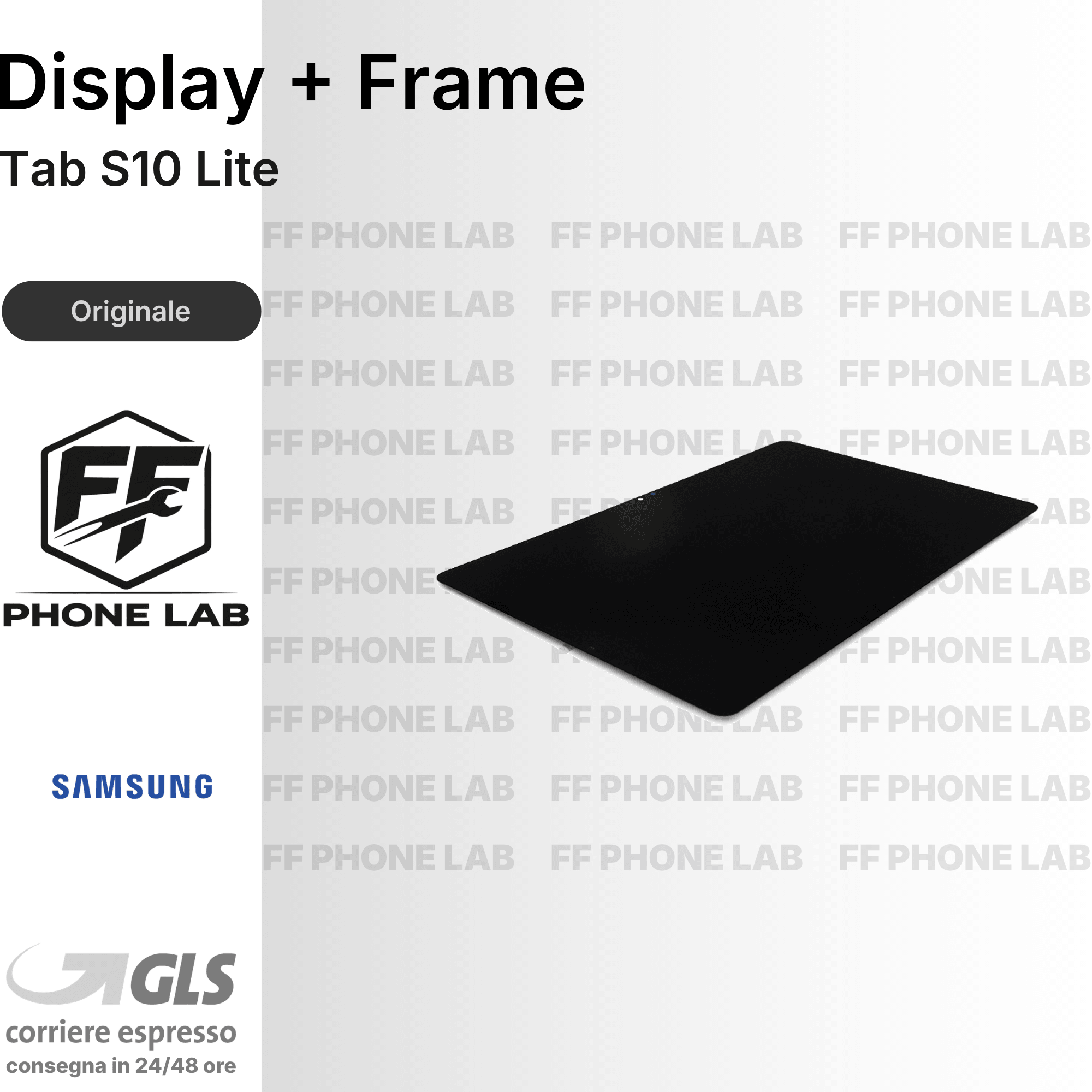 DISPLAY OLED SAMSUNG GALAXY TAB S10 LITE SCHERMO COMPLETO CON FRAME SERVICE PACK