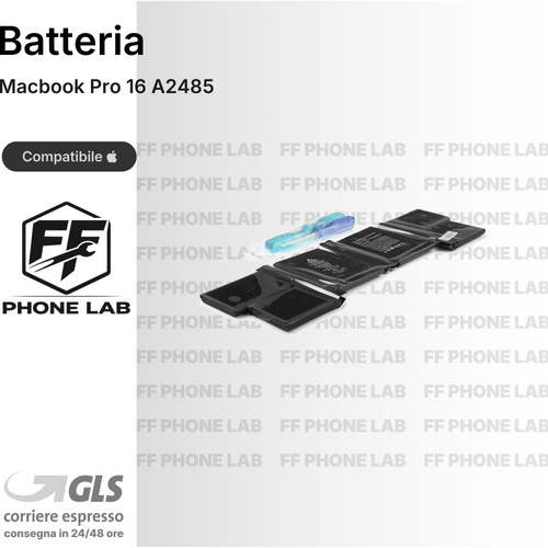 BATTERIA MACBOOK PRO 16 A2485 RICAMBIO PILA ACCUMULATORE ALTA CAPACITA TESTATA