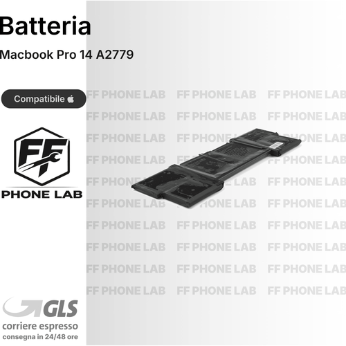 BATTERIA MACBOOK PRO 14 A2779 RICAMBIO PILA ACCUMULATORE ALTA CAPACITA TESTATA