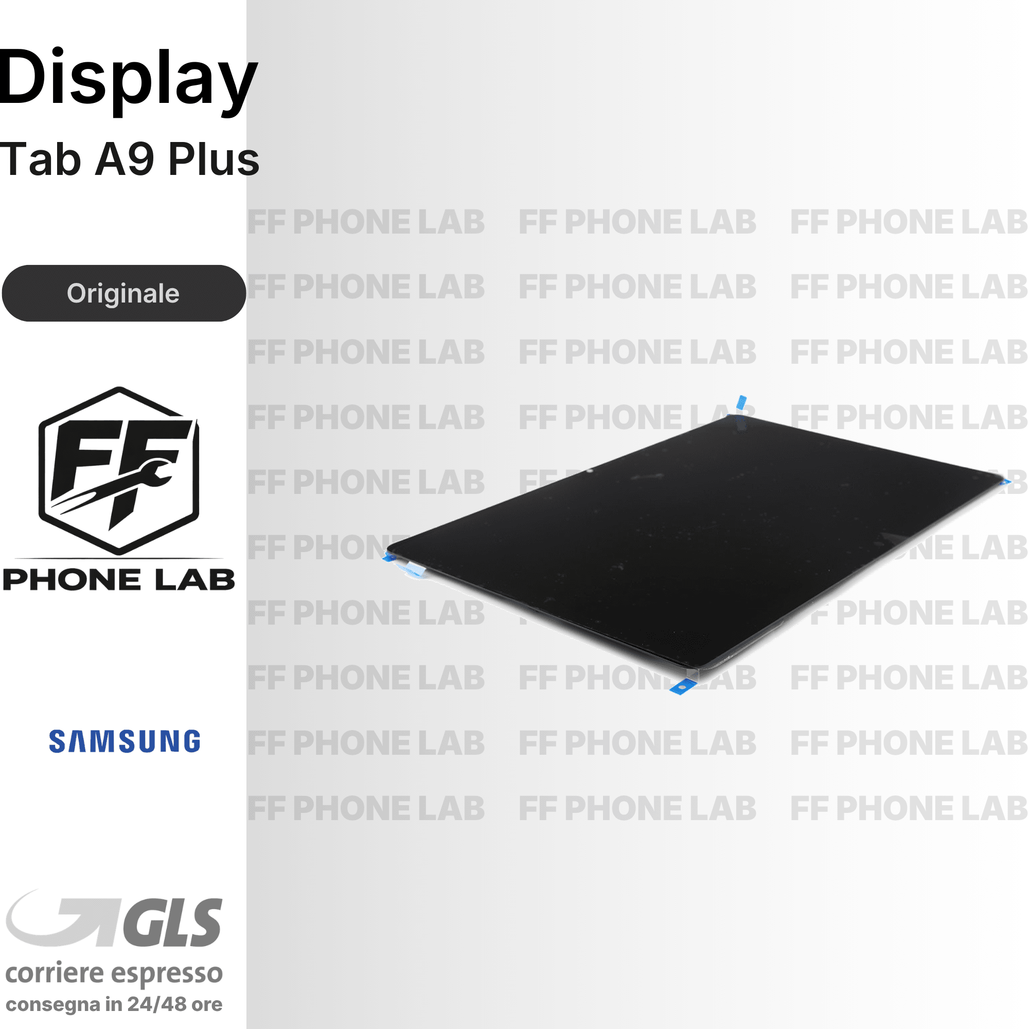 DISPLAY OLED SAMSUNG GALAXY TAB A9 PLUS SCHERMO COMPLETO CON FRAME SERVICE PACK