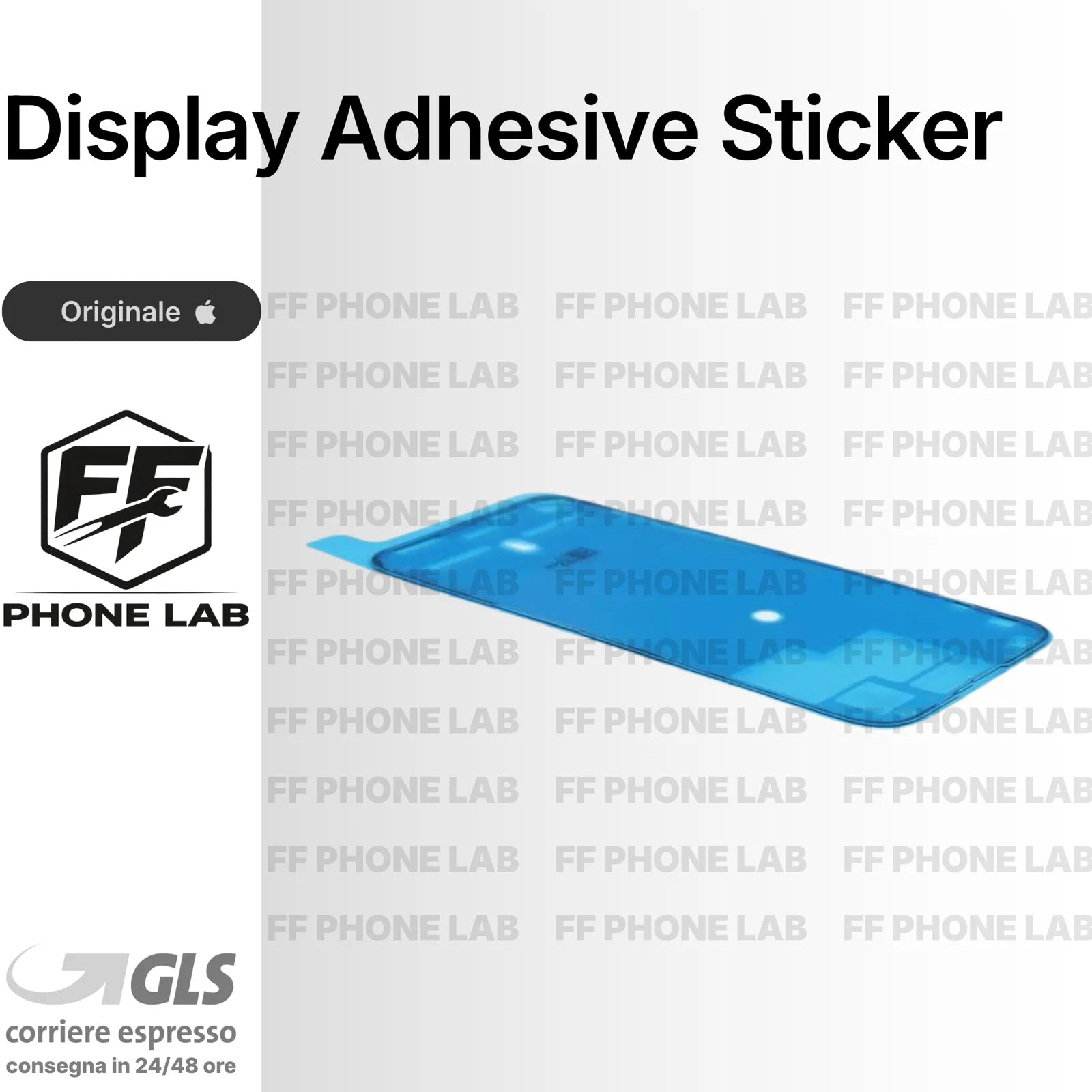 BIADESIVO DISPLAY PER APPLE IPHONE 15 GUARNIZIONE SERVICE PACK ORIGINALE