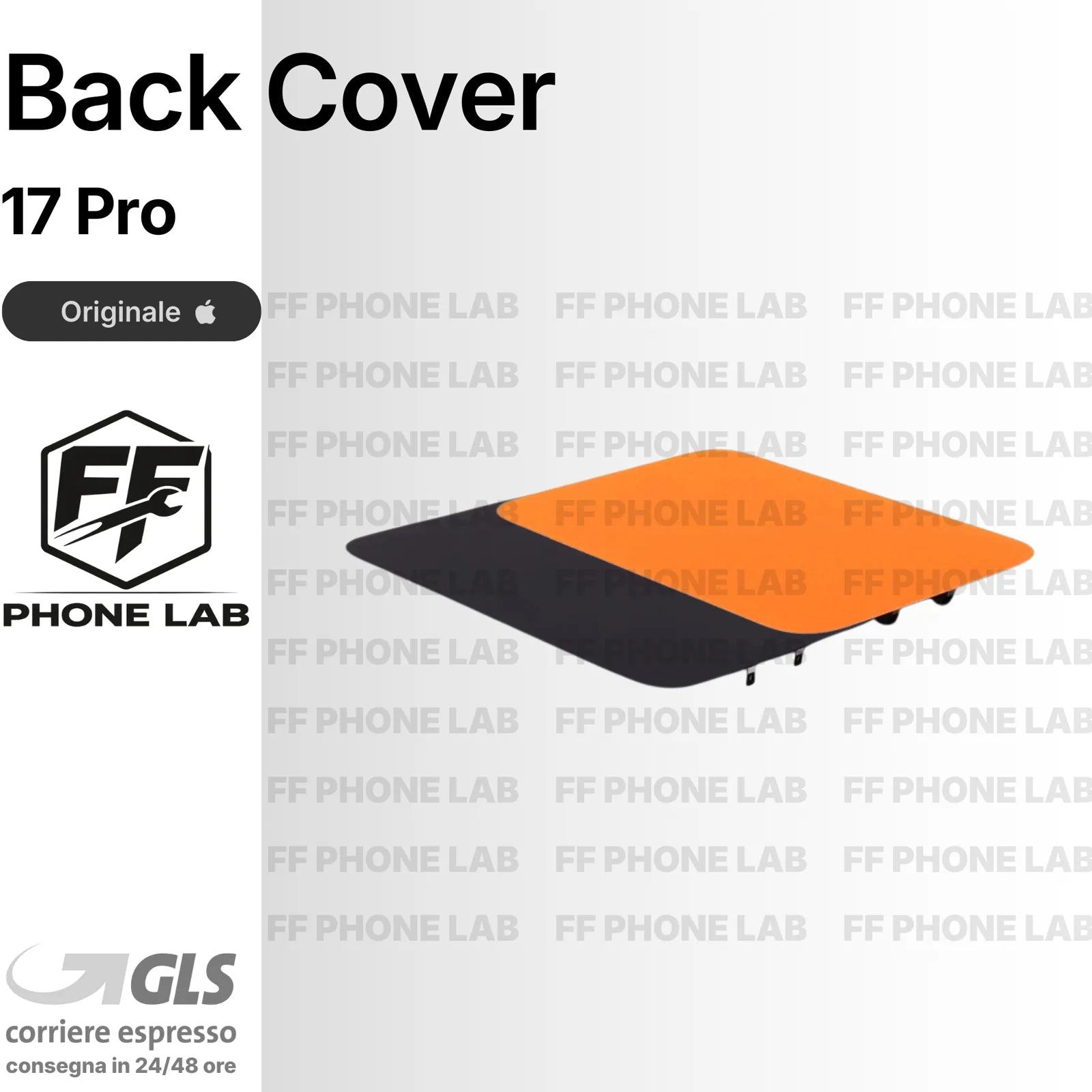 VETRO POSTERIORE ORIGINALE APPLE IPHONE 17 PRO PULLED BACK COVER RICAMBIO