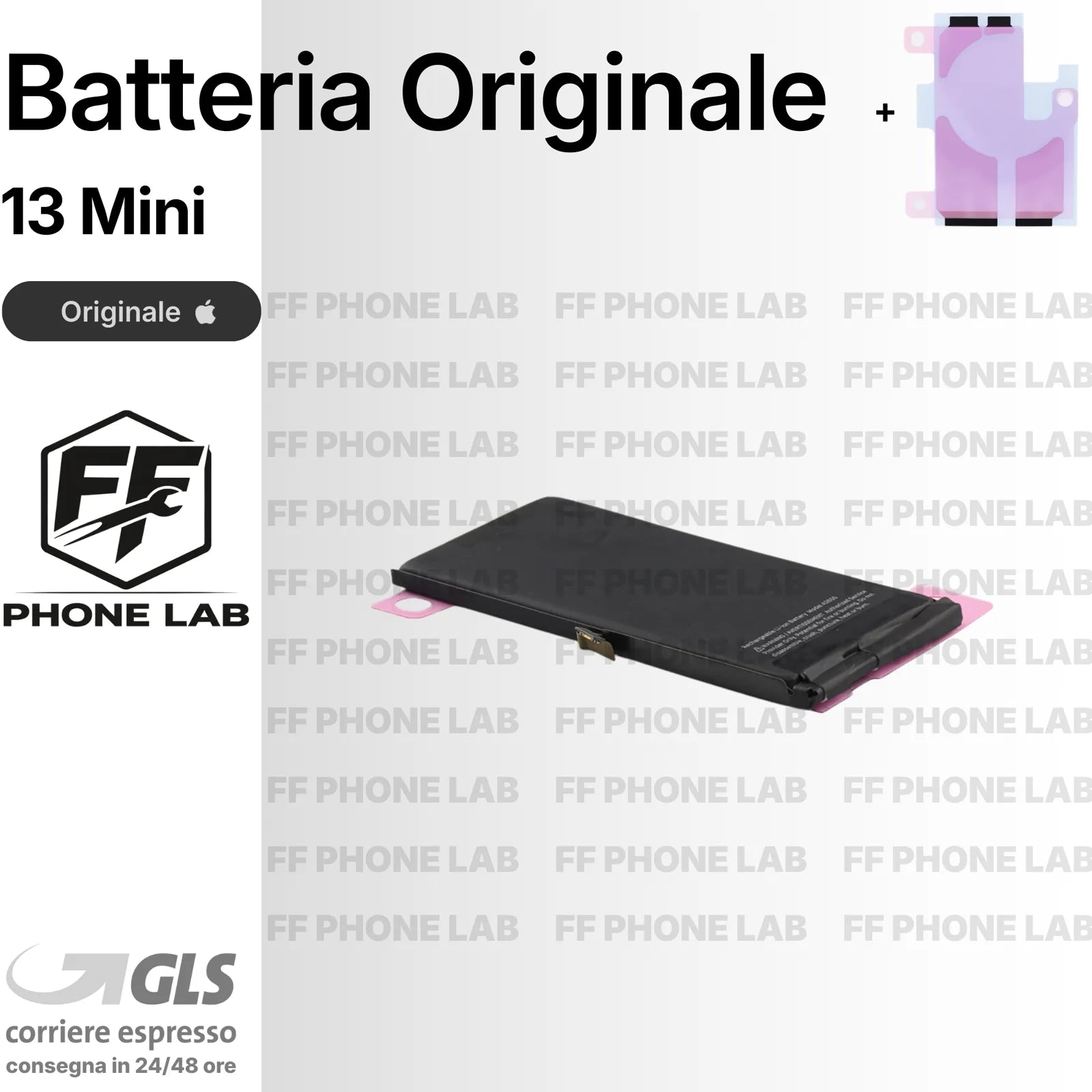 BATTERIA ORIGINALE APPLE IPHONE 13 MINI A2660 2406MAH PULLED RICAMBIO TESTATA