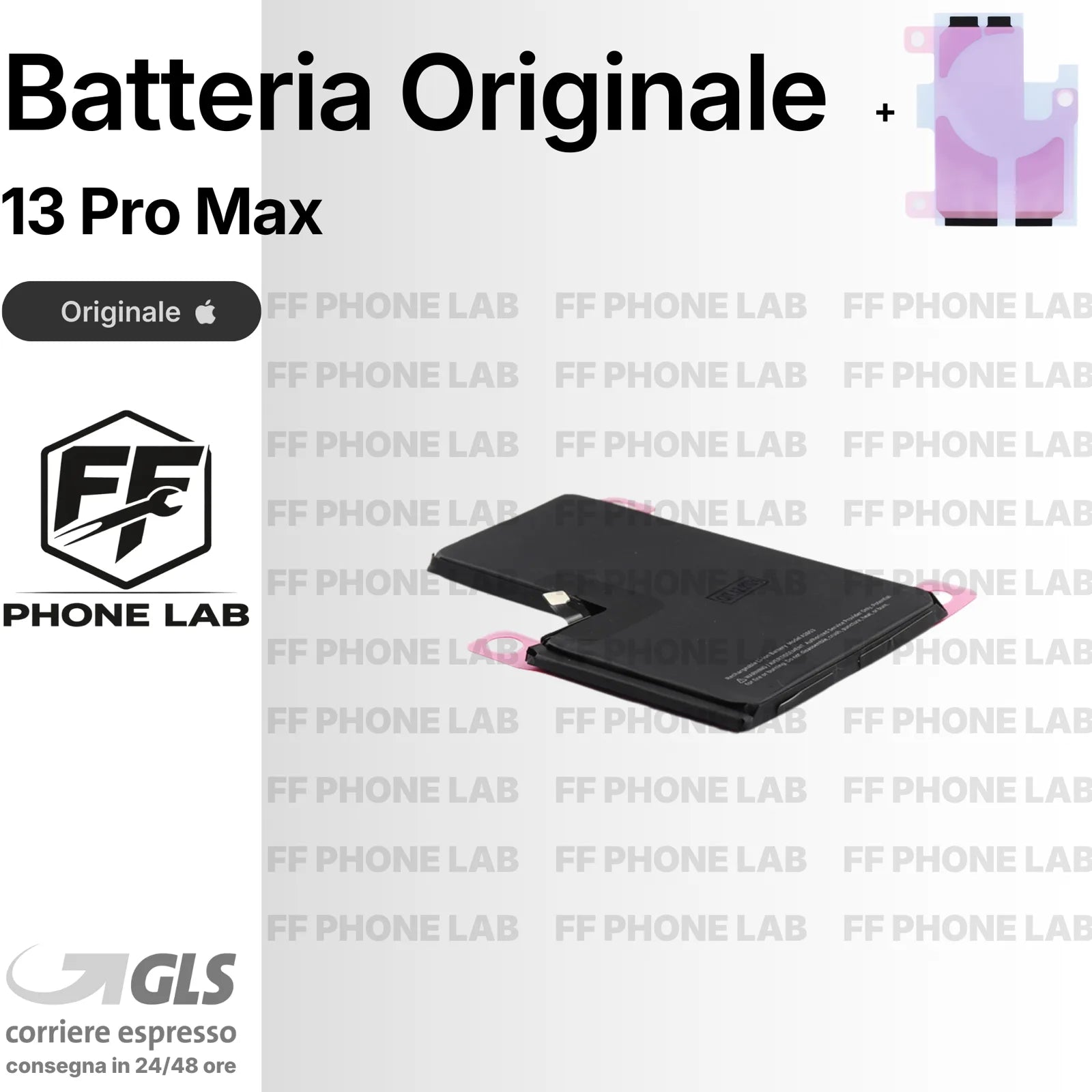 BATTERIA ORIGINALE APPLE IPHONE 13 PRO MAX A2653 4352MAH PULLED RICAMBIO TESTATA