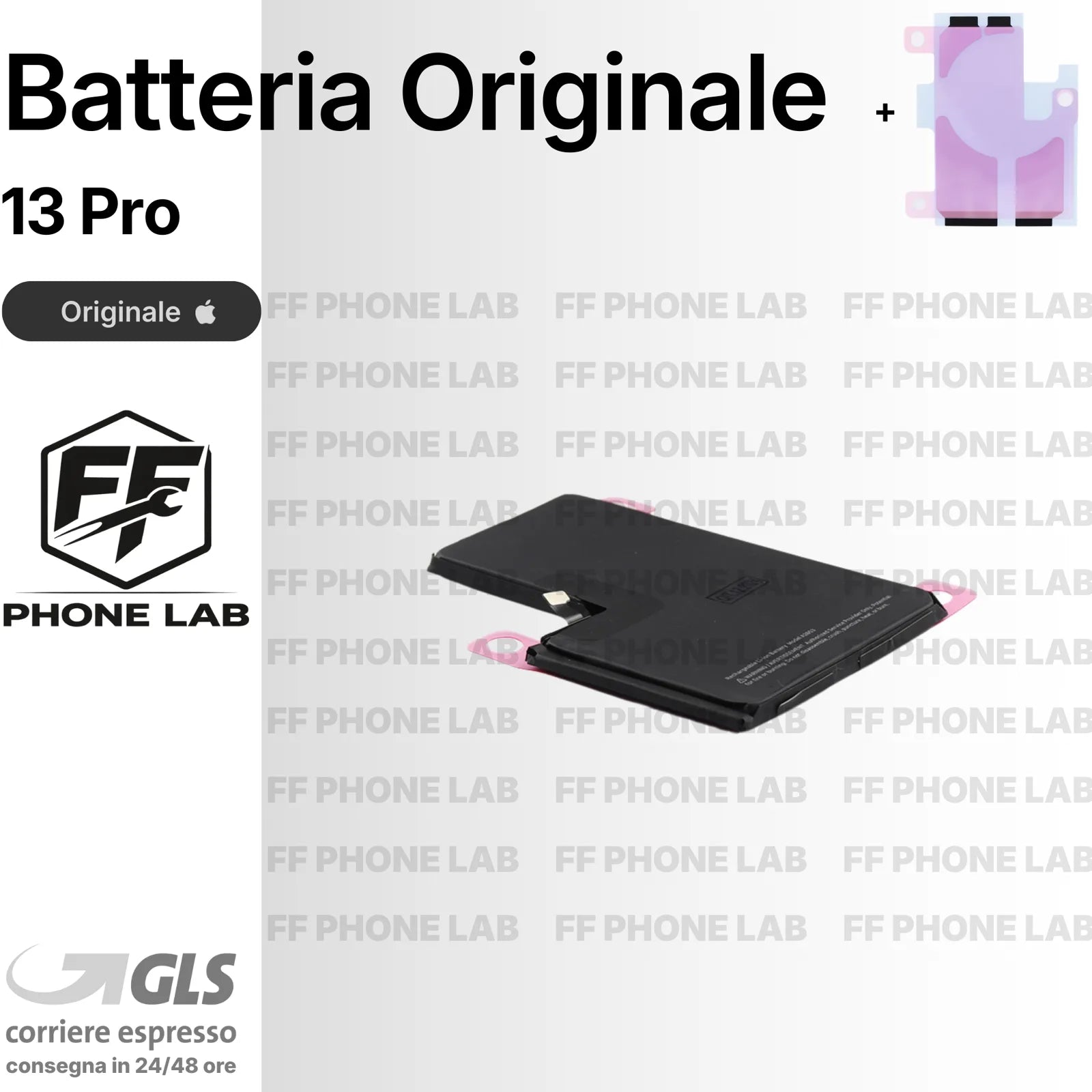 BATTERIA ORIGINALE APPLE IPHONE 13 PRO NUOVA SERVICE PACK RICAMBIO + ADESIVO