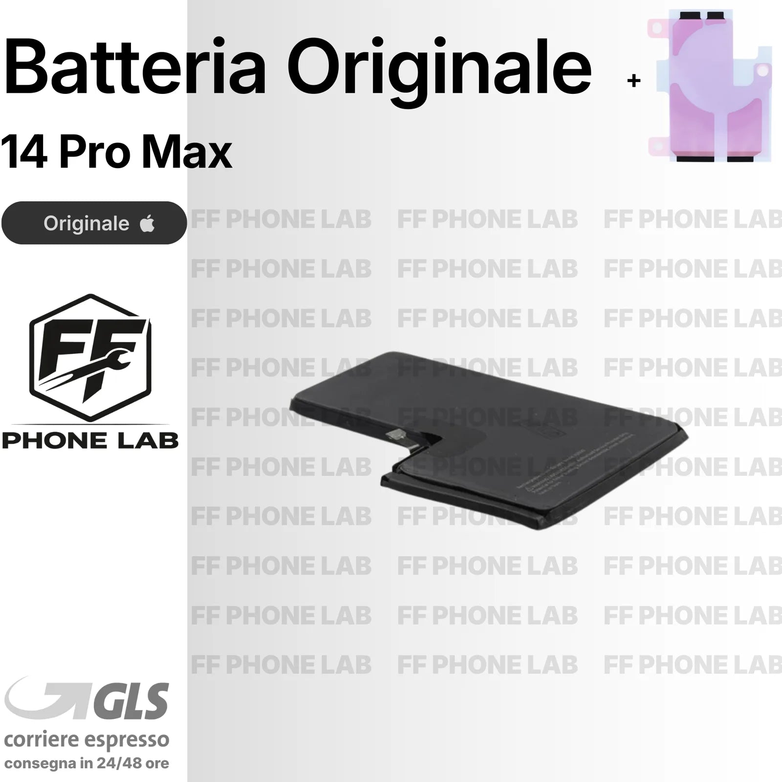 BATTERIA ORIGINALE APPLE IPHONE 14 PRO MAX NUOVA SERVICE PACK RICAMBIO + ADESIVO