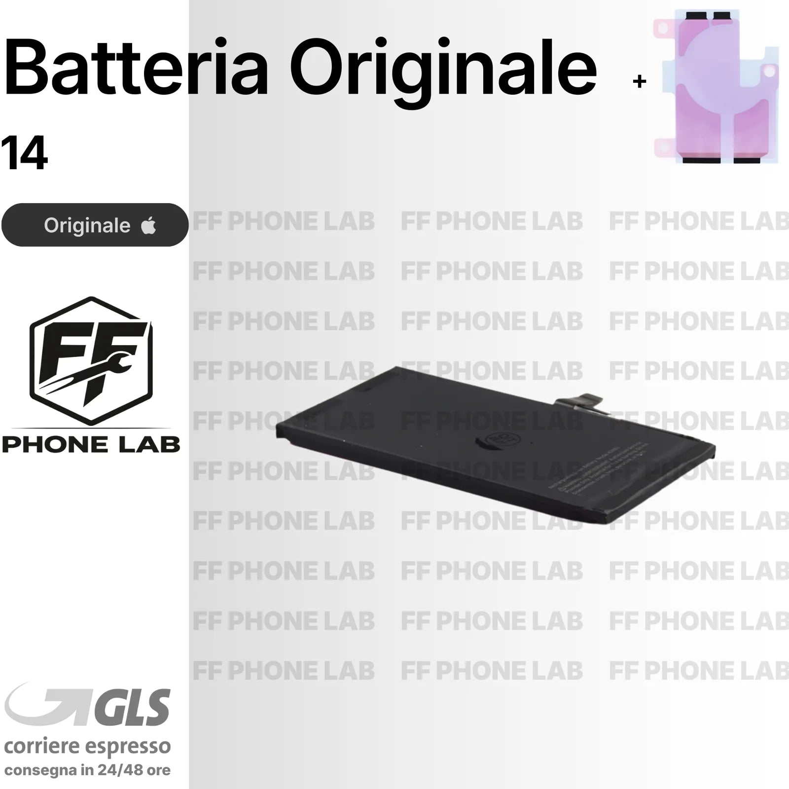 BATTERIA ORIGINALE APPLE IPHONE 14 NUOVA SERVICE PACK RICAMBIO + ADESIVO