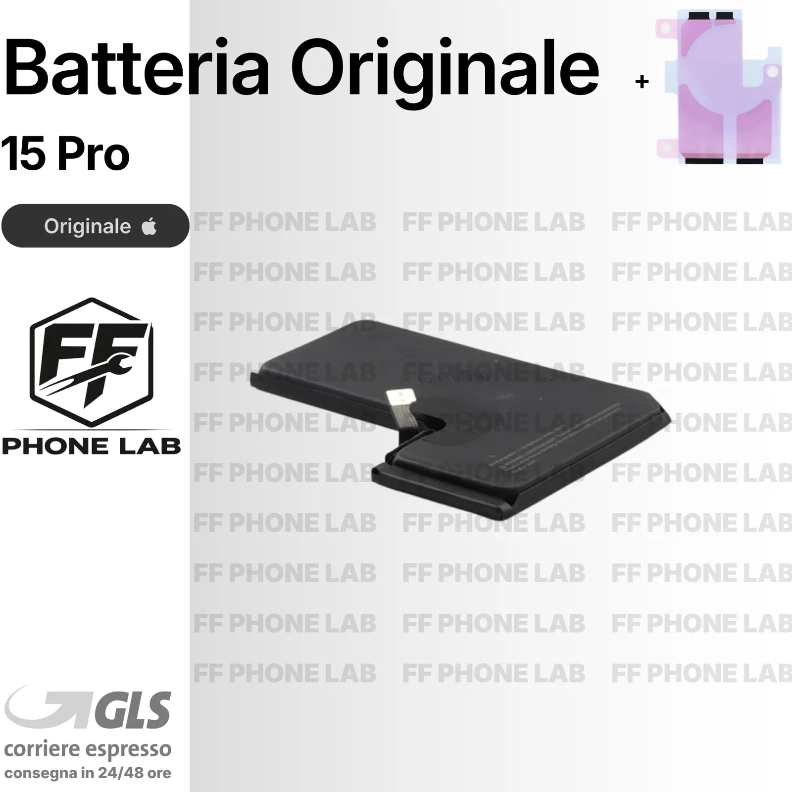 BATTERIA ORIGINALE APPLE IPHONE 15 PRO A3011 3274MAH PULLED RICAMBIO TESTATA