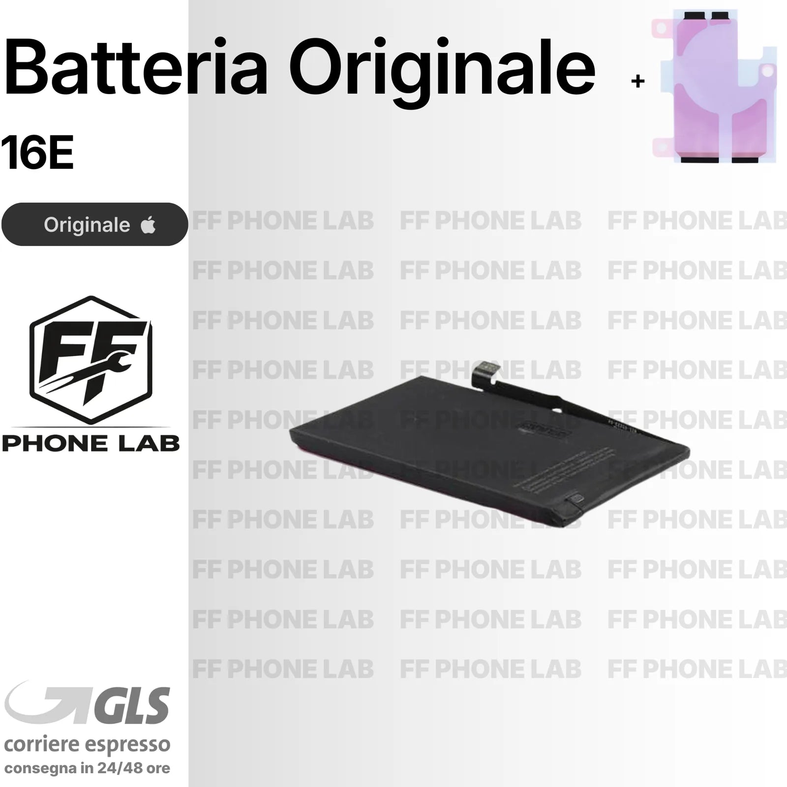 BATTERIA ORIGINALE APPLE IPHONE 16E NUOVA SERVICE PACK RICAMBIO + ADESIVO