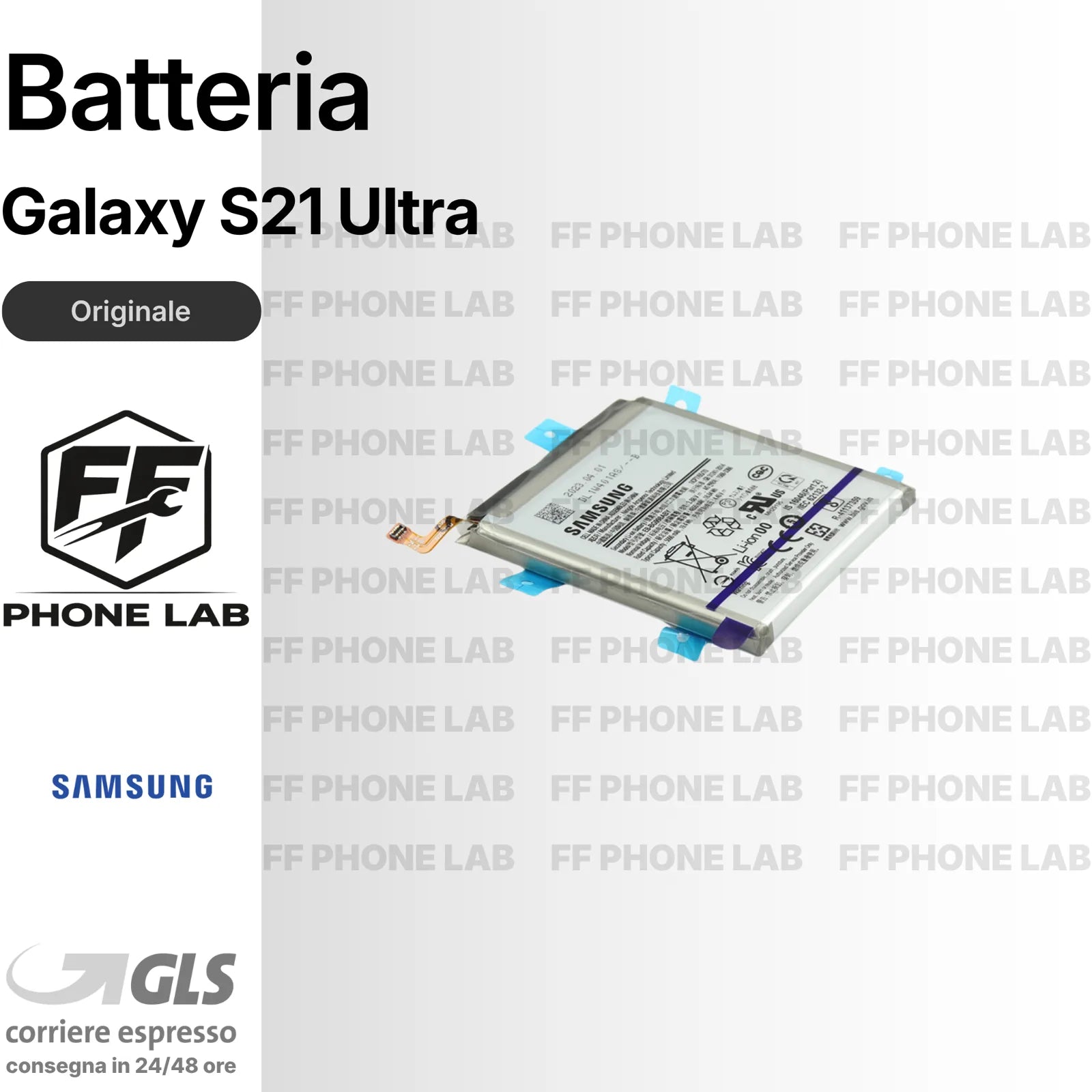 BATTERIA ORIGINALE SAMSUNG GALAXY S21 ULTRA  NUOVA SERVICE PACK + BIADESIVO