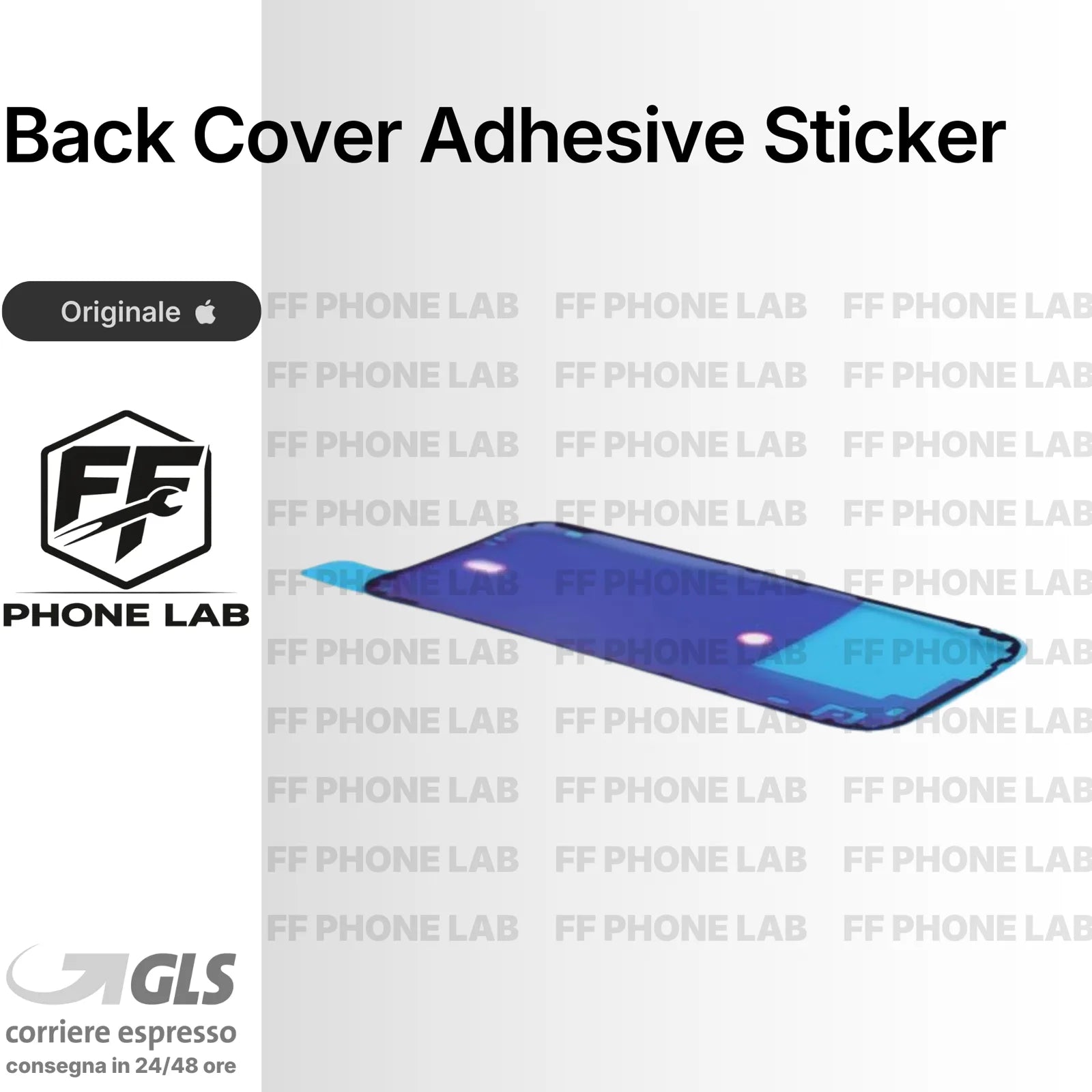 BIADESIVO BACK COVER PER APPLE IPHONE GUARNIZIONE ADESIVA SERVICE PACK ORIGINALE